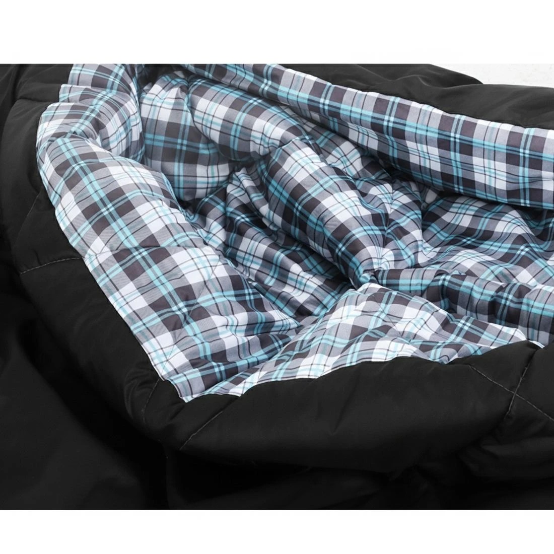 4 Weisshorn Sleeping Bag Double Pillow Thermal Camping Hiking Tent 10℃ - Grey, 4 of 6
