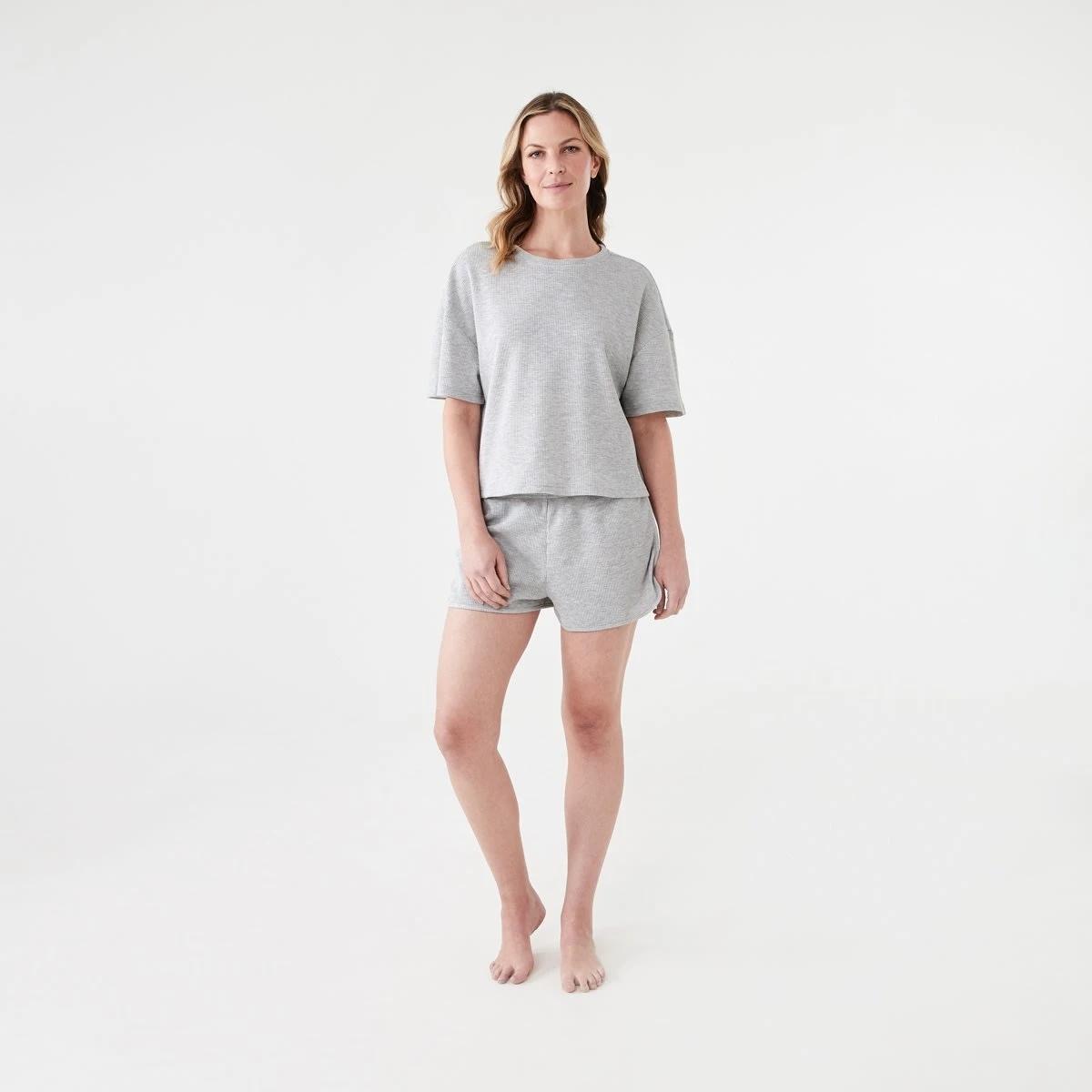 6 Waffle Shorts SILVER MARLE, 6 of 6
