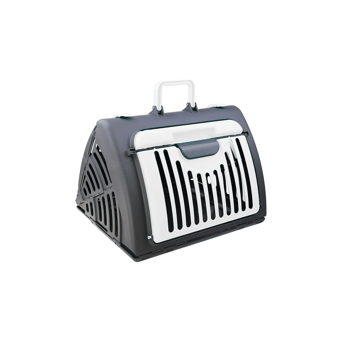 1 Paws And Claws 46cm Collapsible Pet Carrier Foldable Up To 11kg Assorted Colours - Easy Carry And Store
 - Grey, 1 of 2