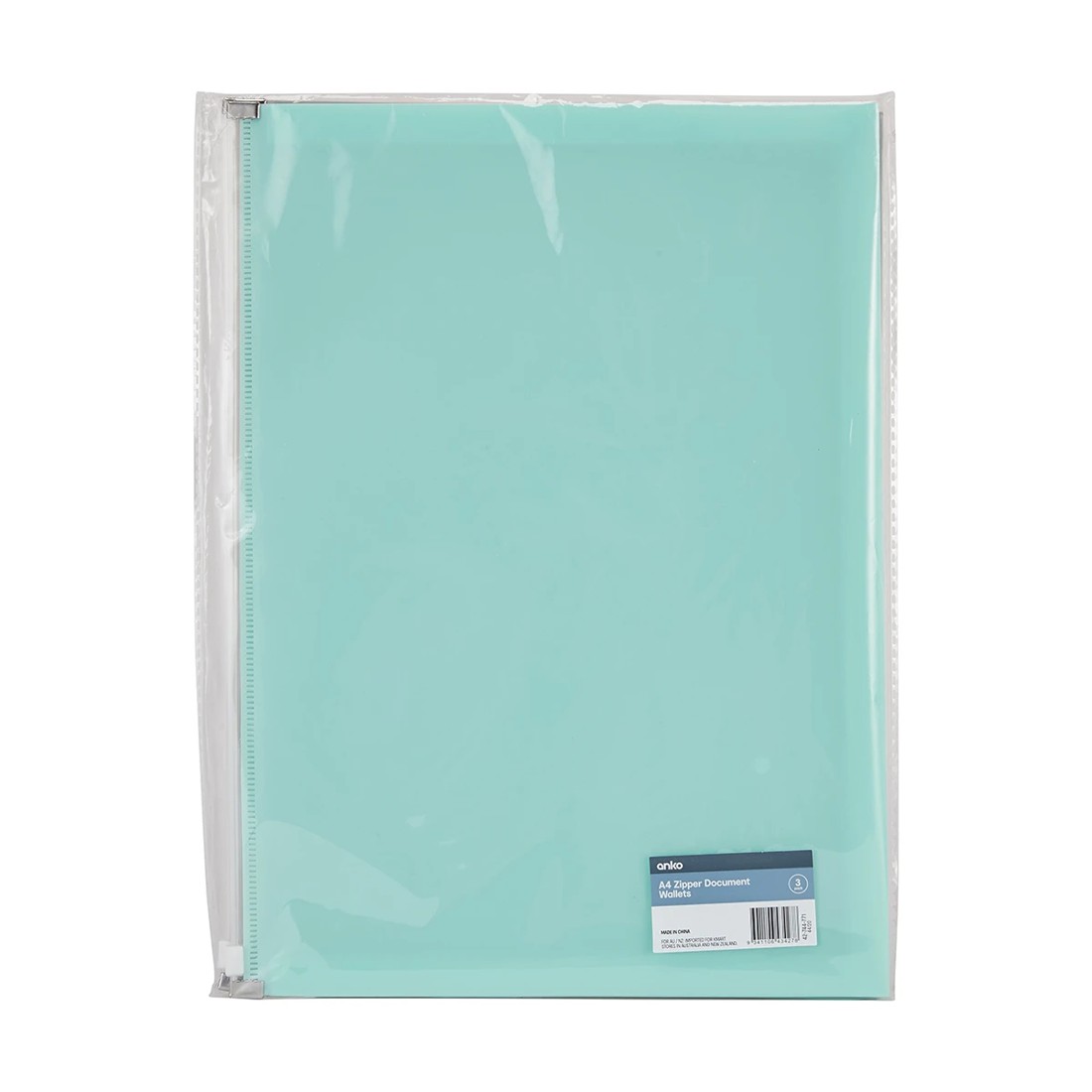 9 3 Pack A4 Zipper Document Wallet, 9 of 9