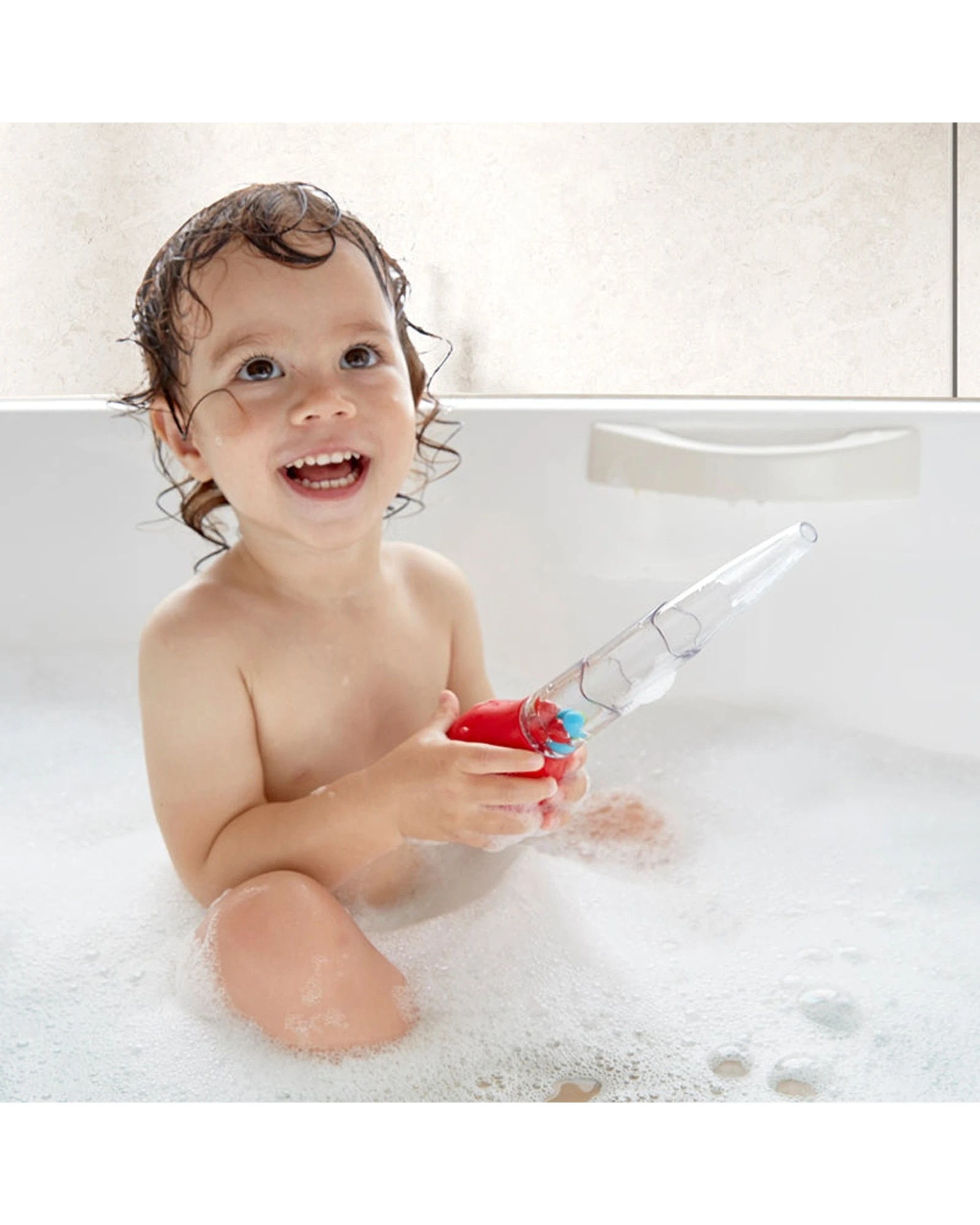 3 Hape Squeeze & Squirt Bath Toys 3pc Water Beads Spout Plastic Set, 3 of 3