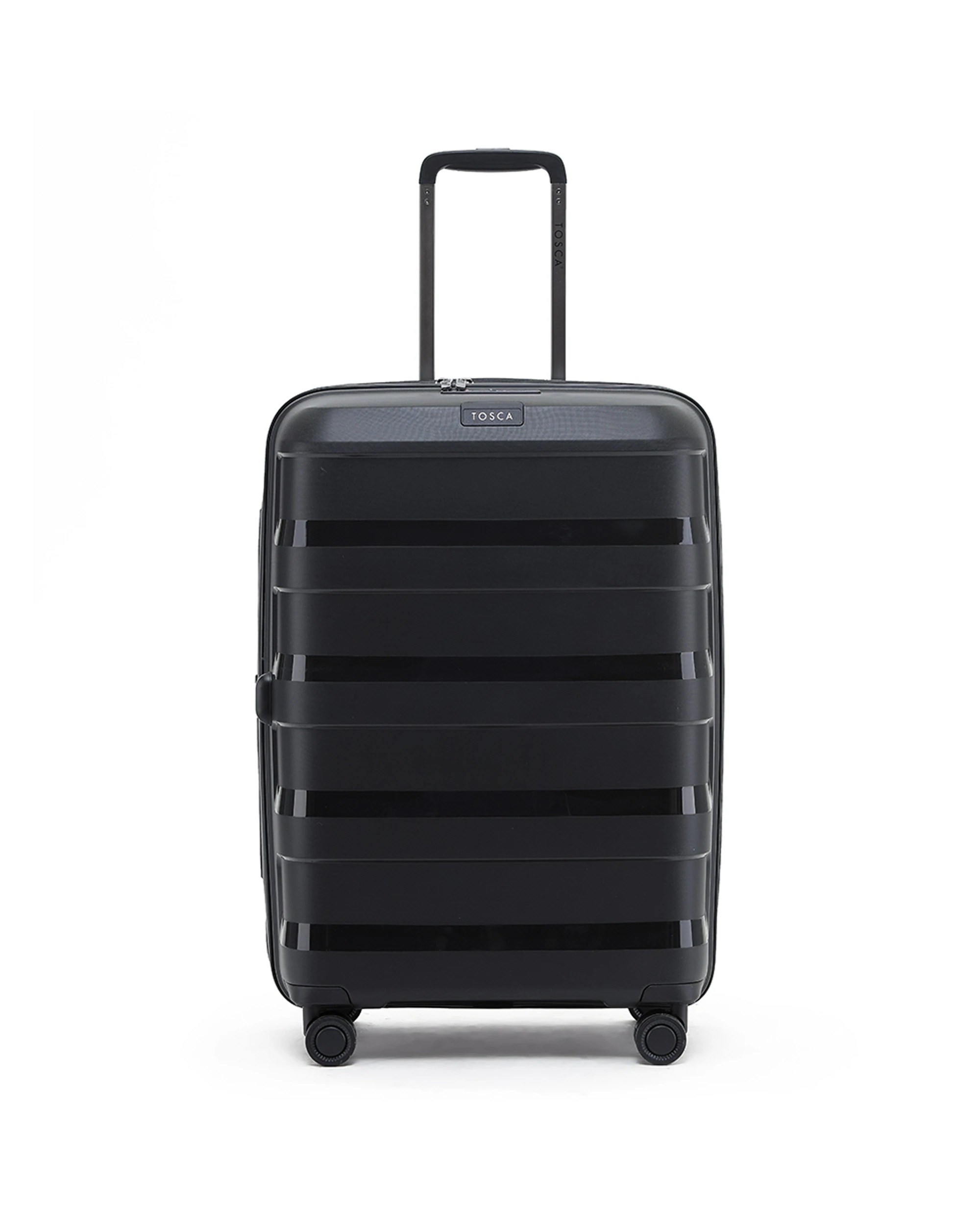 3 Tosca Comet 40L 20" & 88L 25" Hard Case Trolley Suitcase Combo - Black, 3 of 9