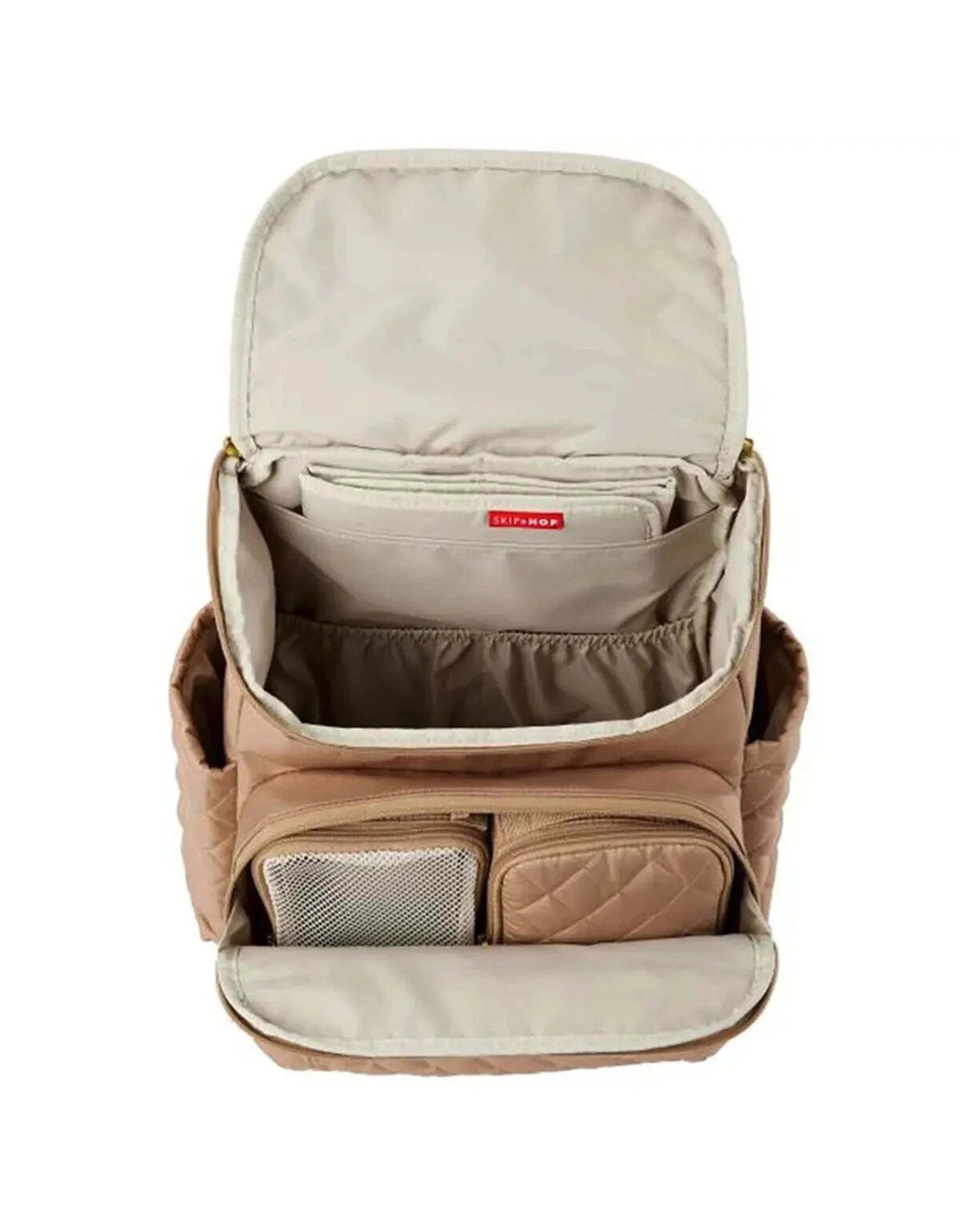 3 Skip Hop Forma Backpack Nappy Bag Stylish Lightweight Design Modern Camel - Red, 3 of 6