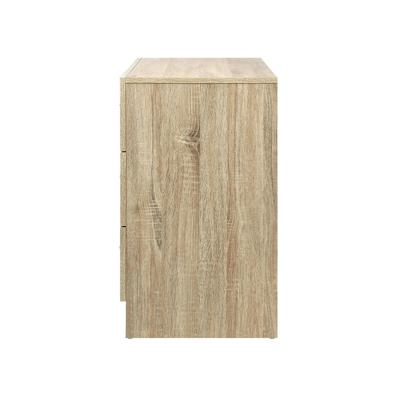 7 Oikiture 6 Chest of Drawers Dresser Table Lowboy Storage Cabinet - Natural, 7 of 8