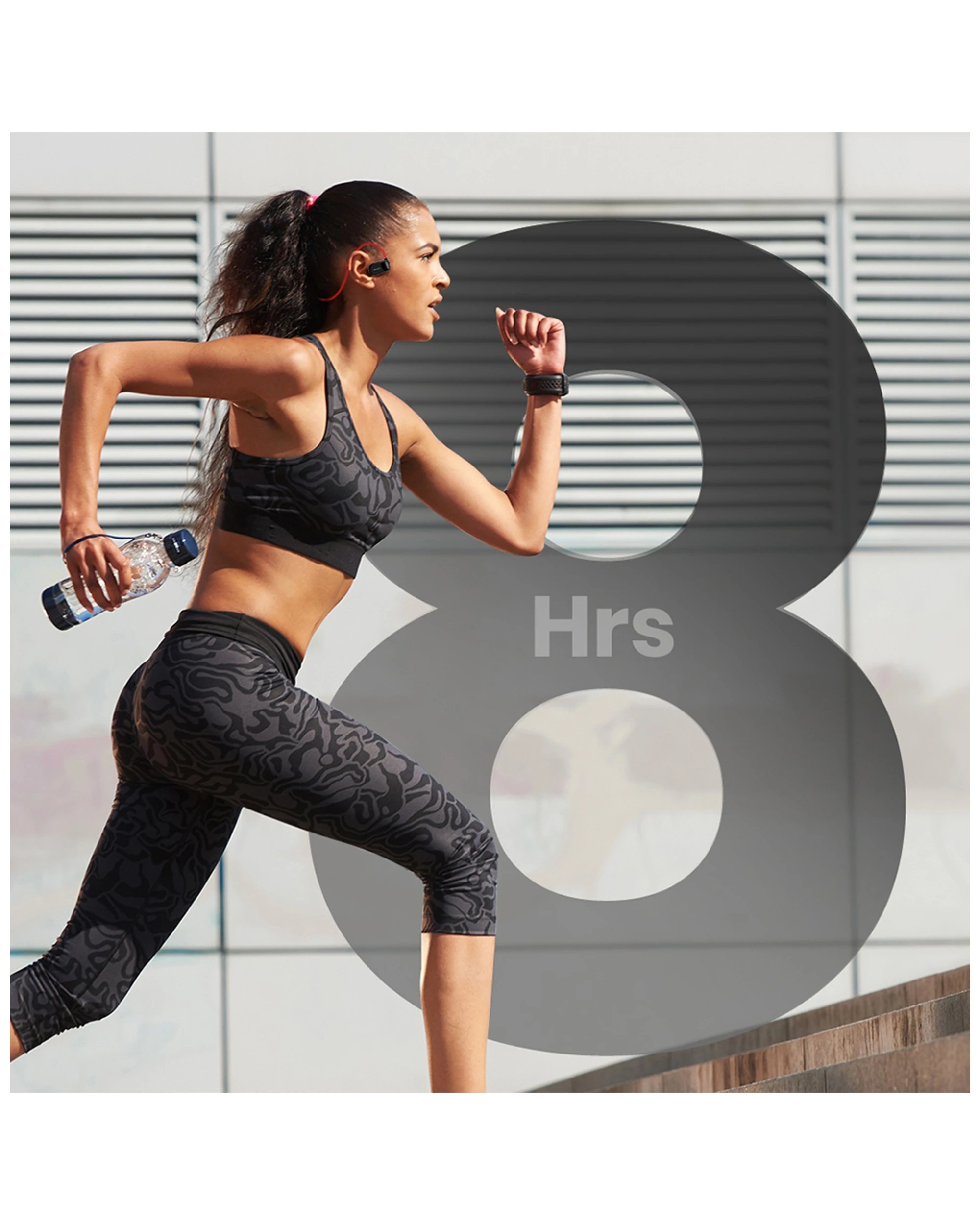 9 Hifuture Futuremate Open Ear Air Conduction Enc Headphones W/ 2-mic - Grey, 9 of 10