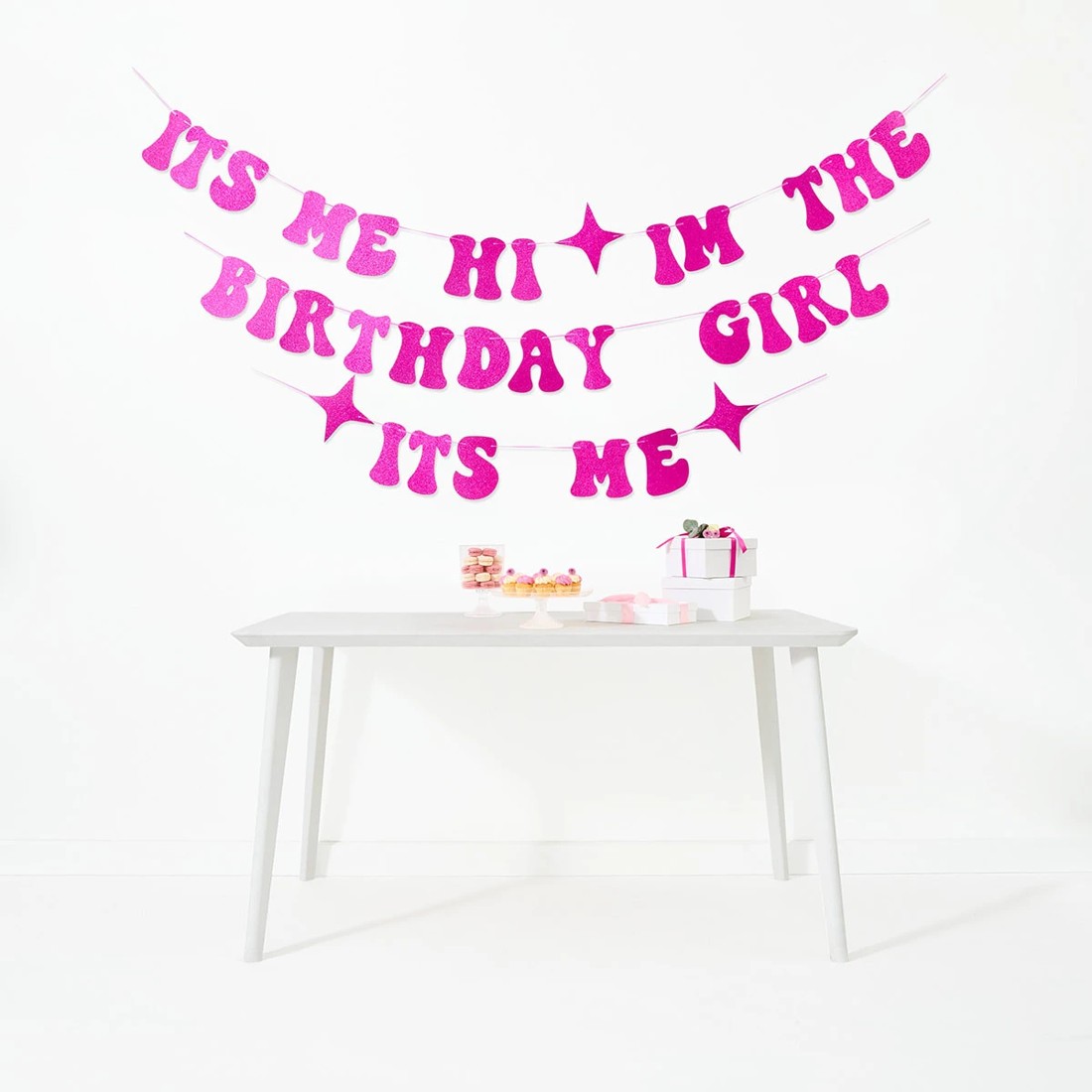 1 3 Piece I'm The Birthday Girl Bunting Pack, 1 of 6