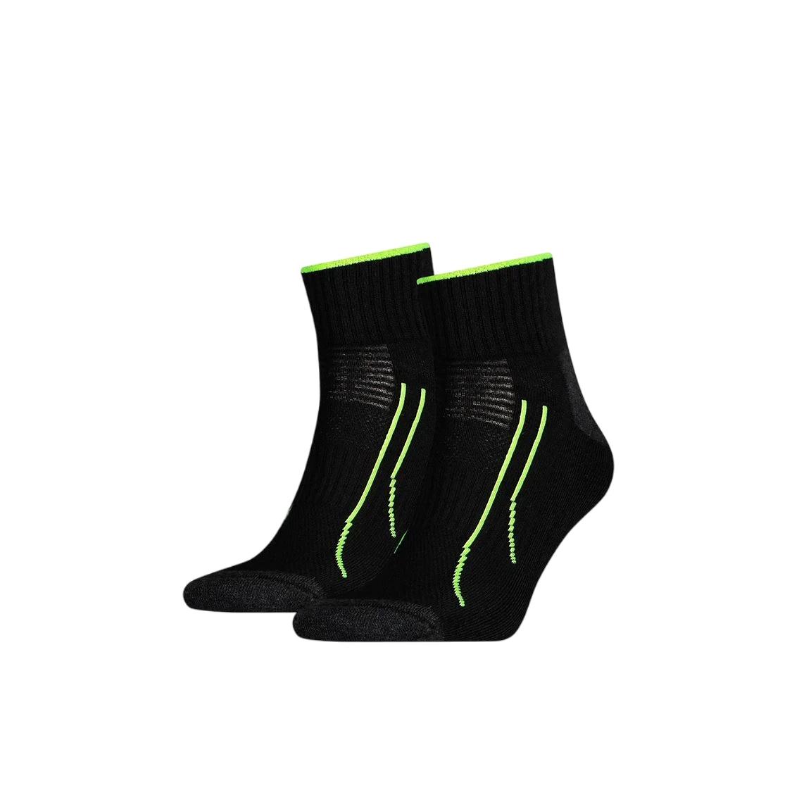 2 Puma 20 Pairs Unisex Performance Training Quarter Crew Socks BLACK, 2 of 4