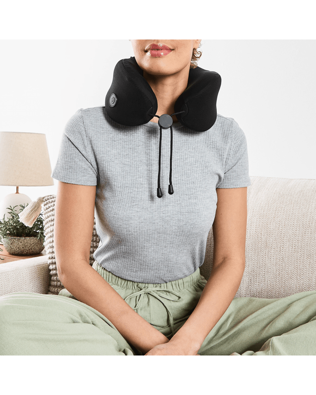 Memory Foam Neck Massager - Black and 