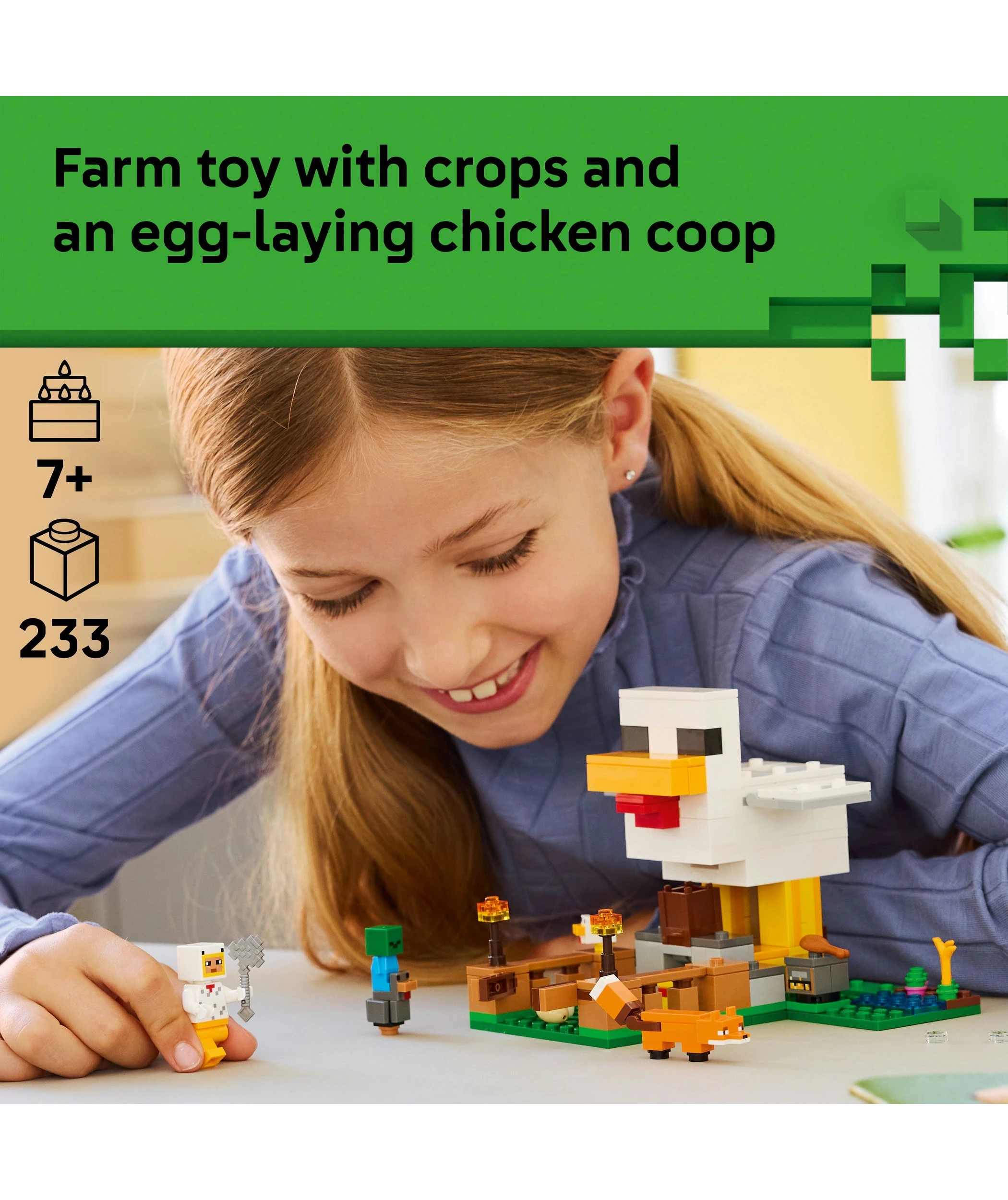 3 LEGO Minecraft Chicken Farm 21585, 3 of 10