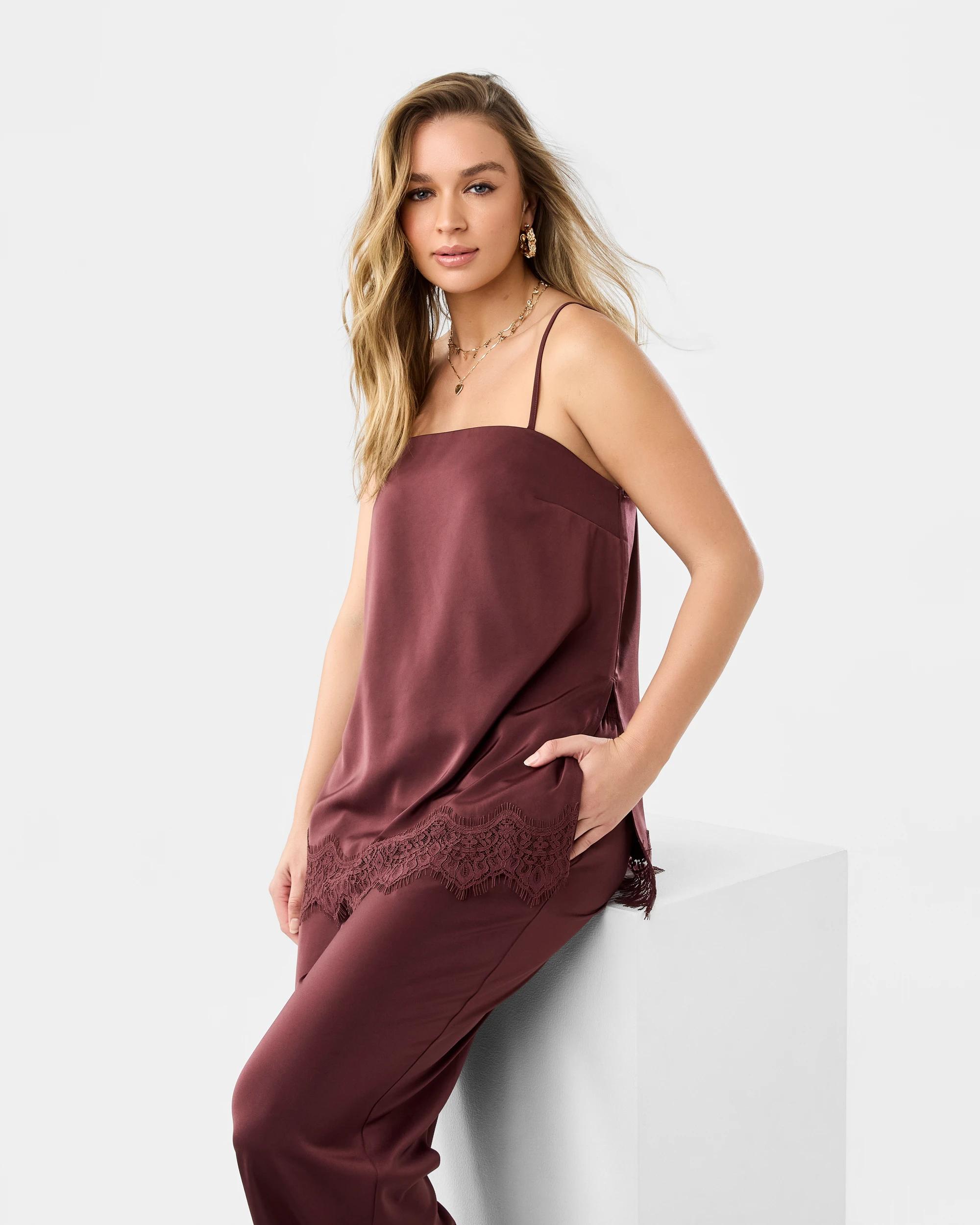 8 Satin Pants Cherry, 8 of 8