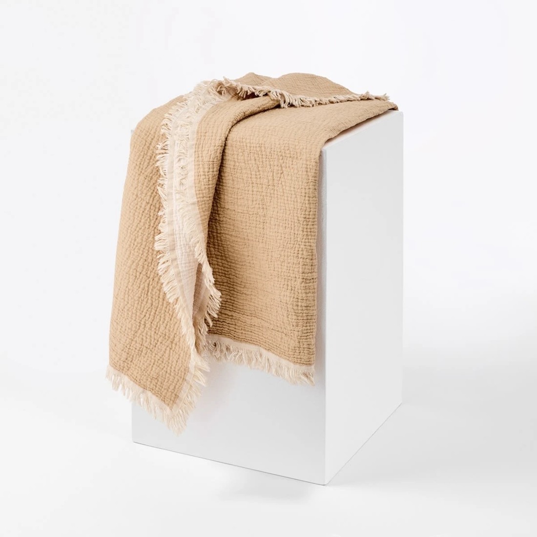 1 Reversible Muslin Throw - Lark, 1 of 6