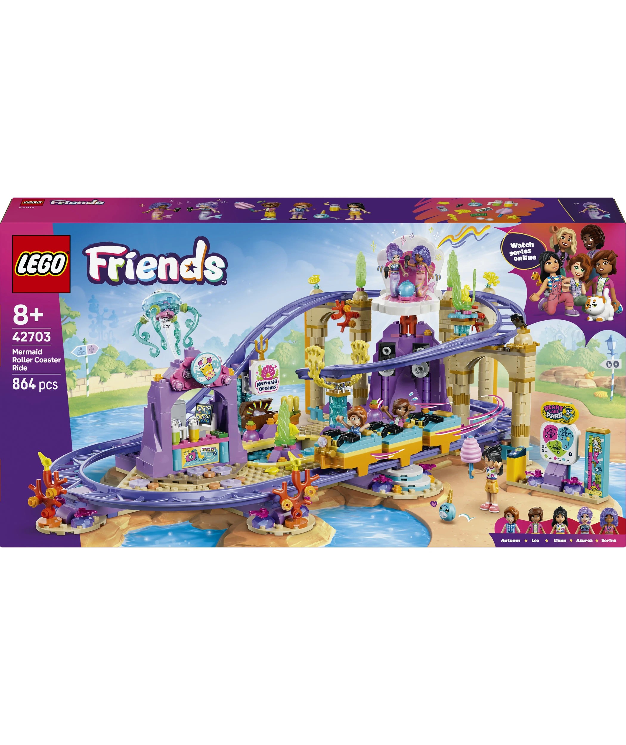 1 LEGO Friends Mermaid Roller Coaster Ride 42703, 1 of 9