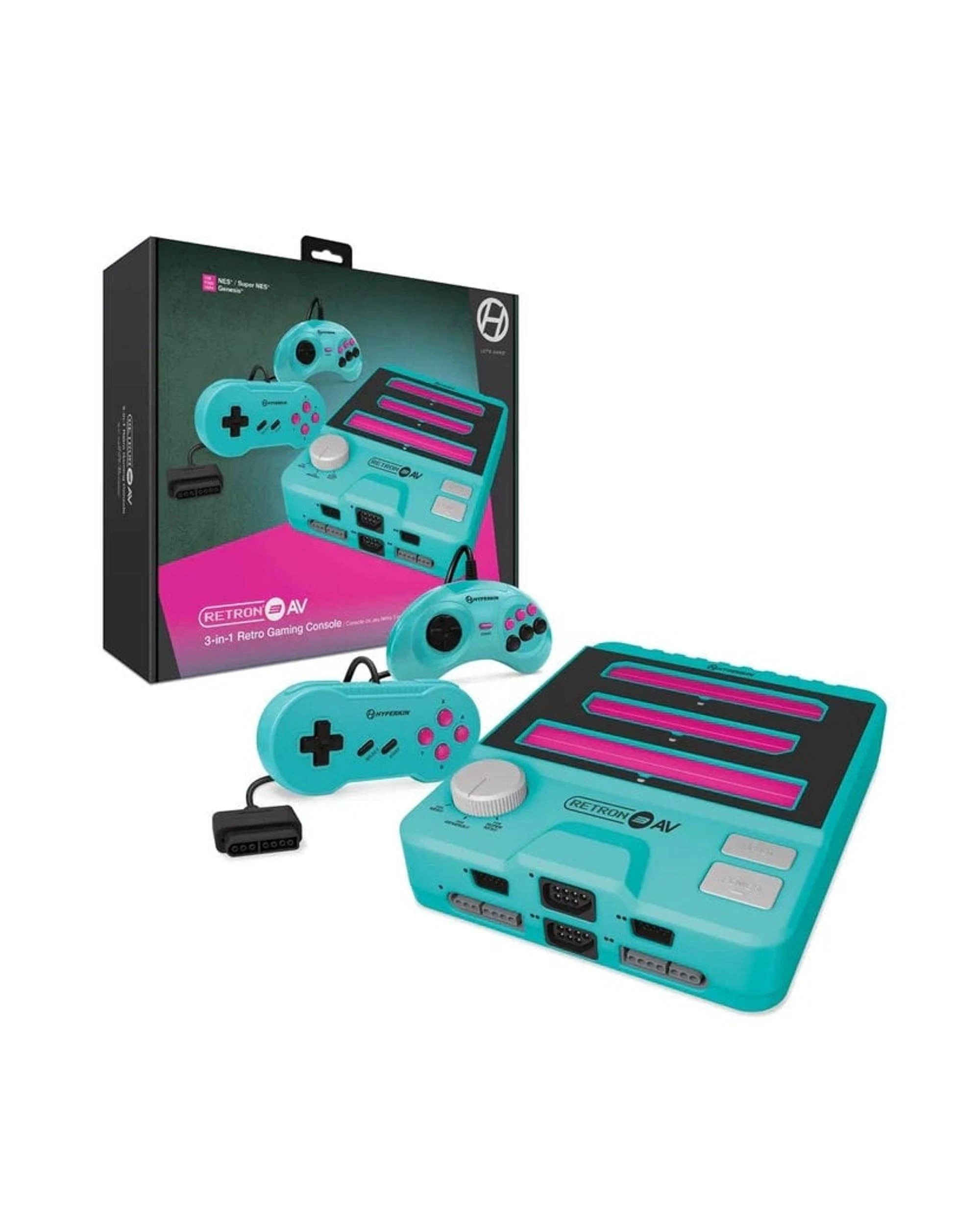 1 Hyperkin Retron 3 AV Gaming Console - Hyper Beach, 1 of 2