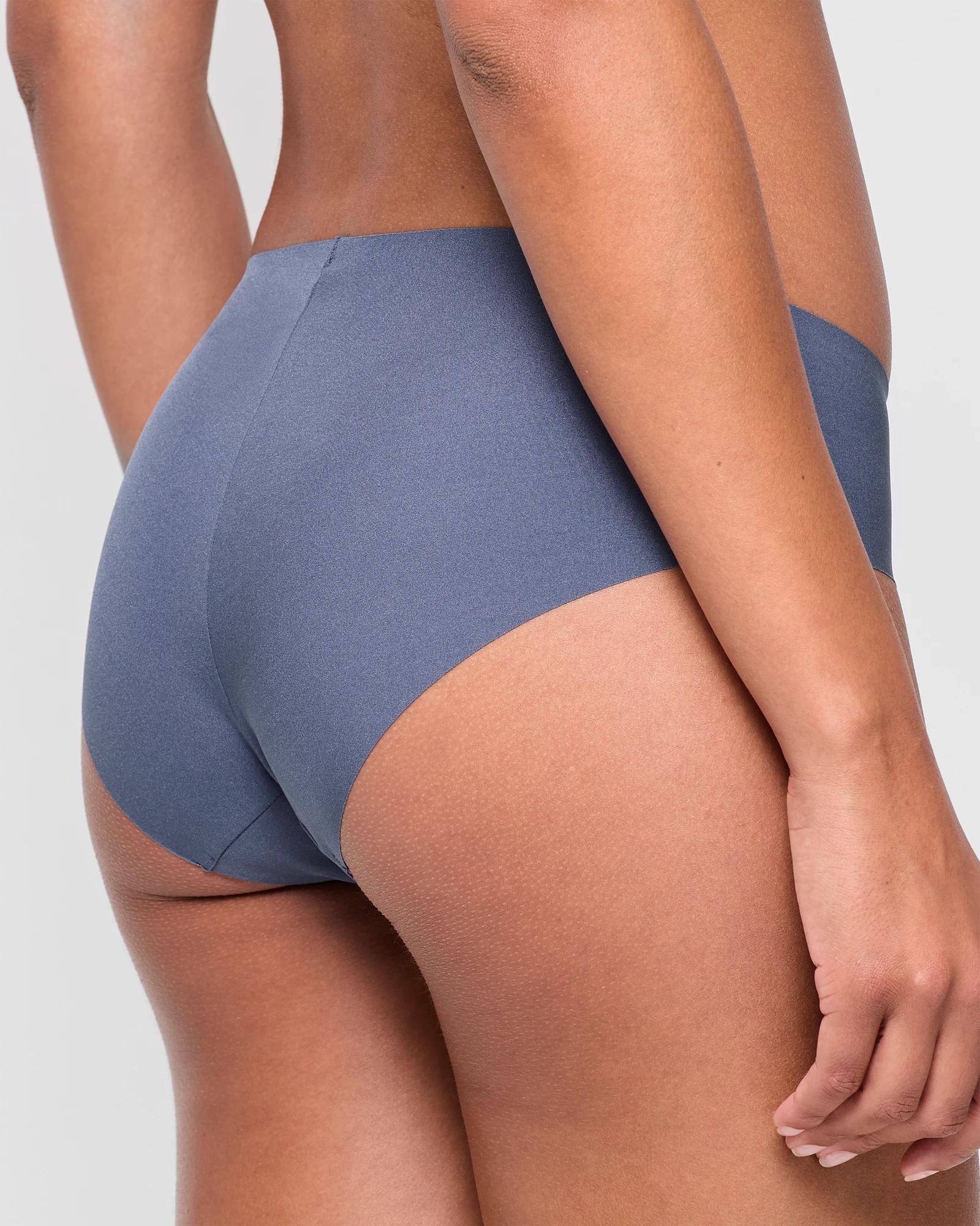 4 Target Womens Bonded No Show Hipster Briefs 2 Pack BLUE INDIGO/BARE BEAUTY, 4 of 4