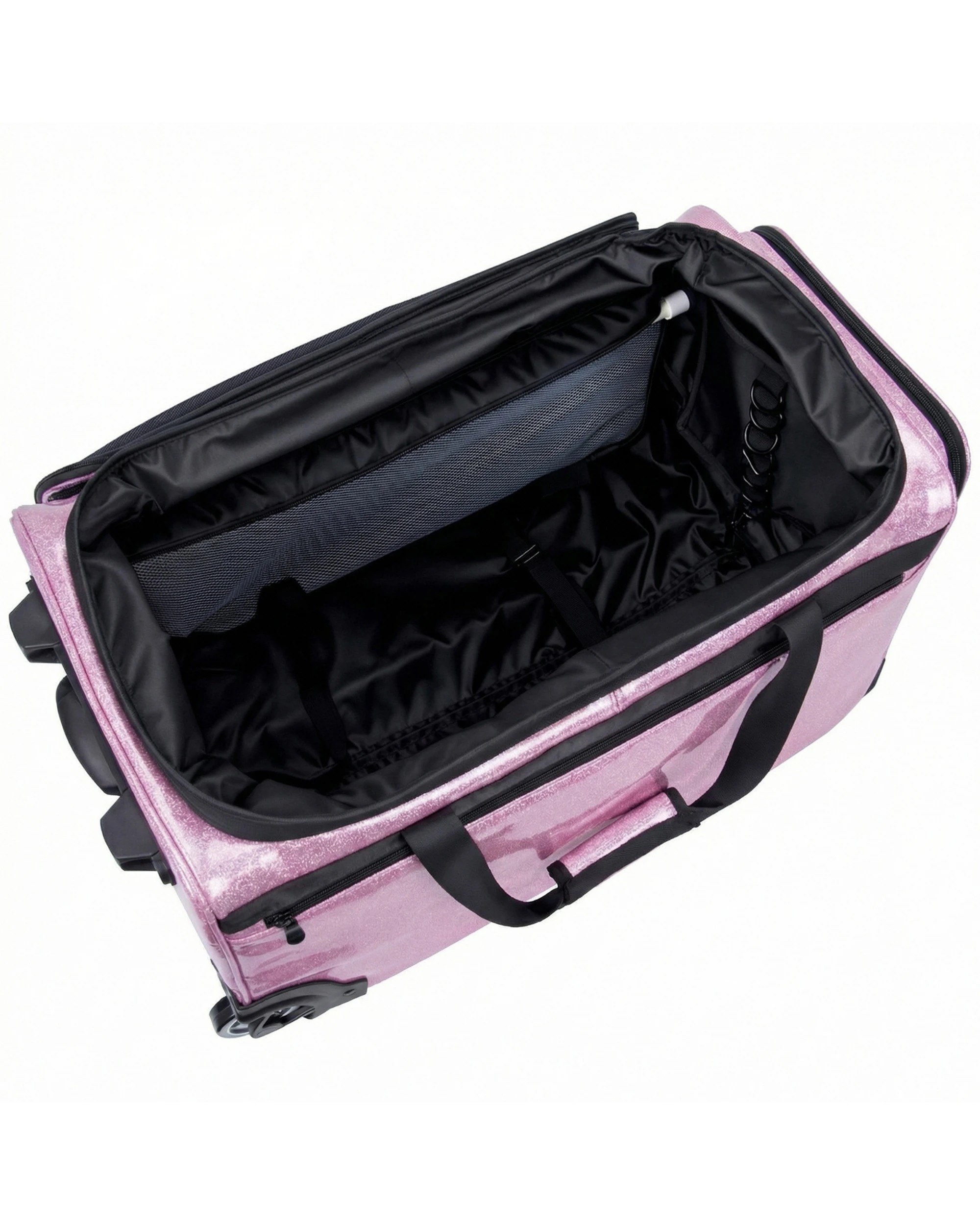 7 Advwin 26" Rolling Dance Bag with Instant Changing Design Sparkling - Pink, 7 of 9