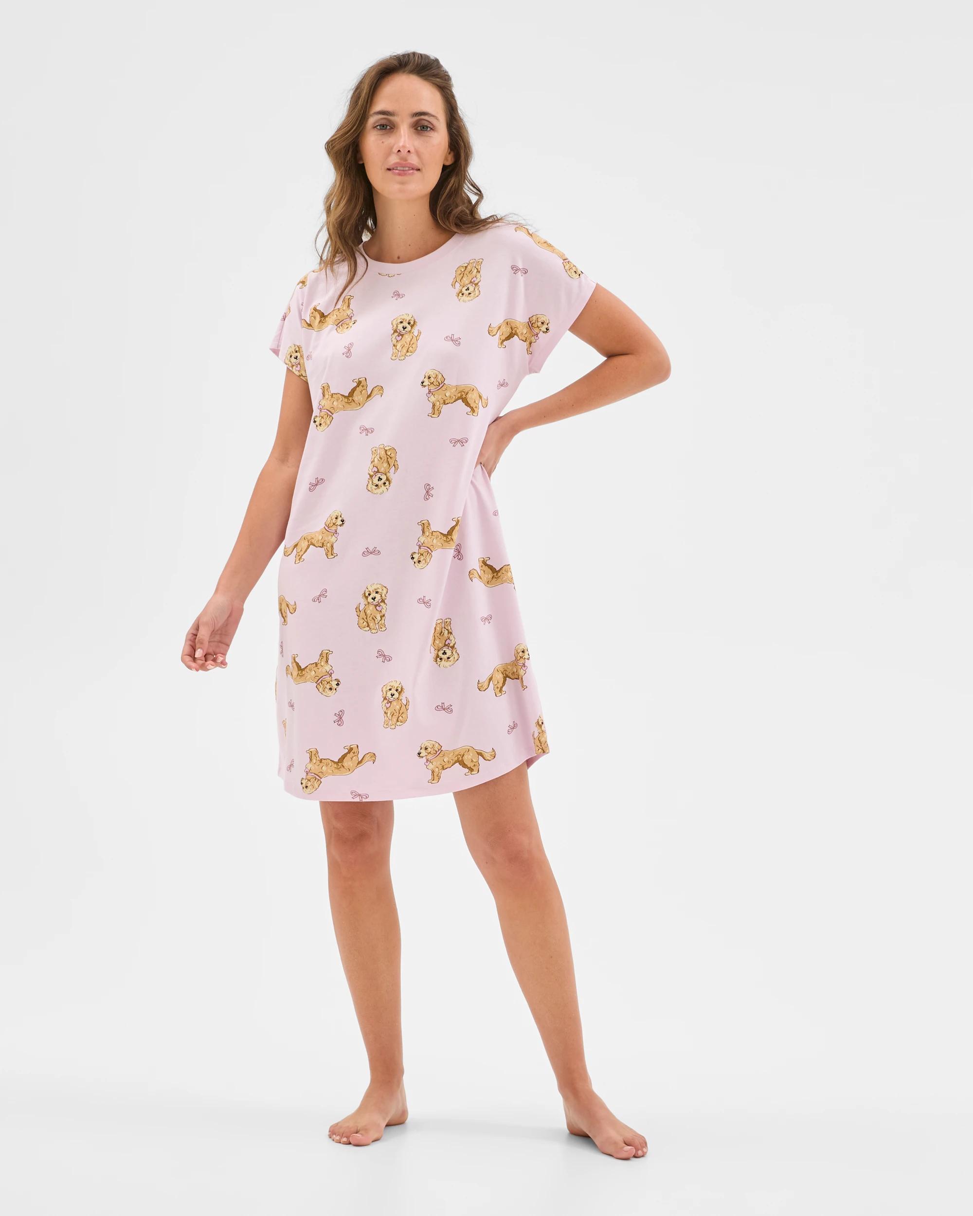1 Target Woman Australian Cotton Blend T-Shirt Nightie COCKAPOO, 1 of 6