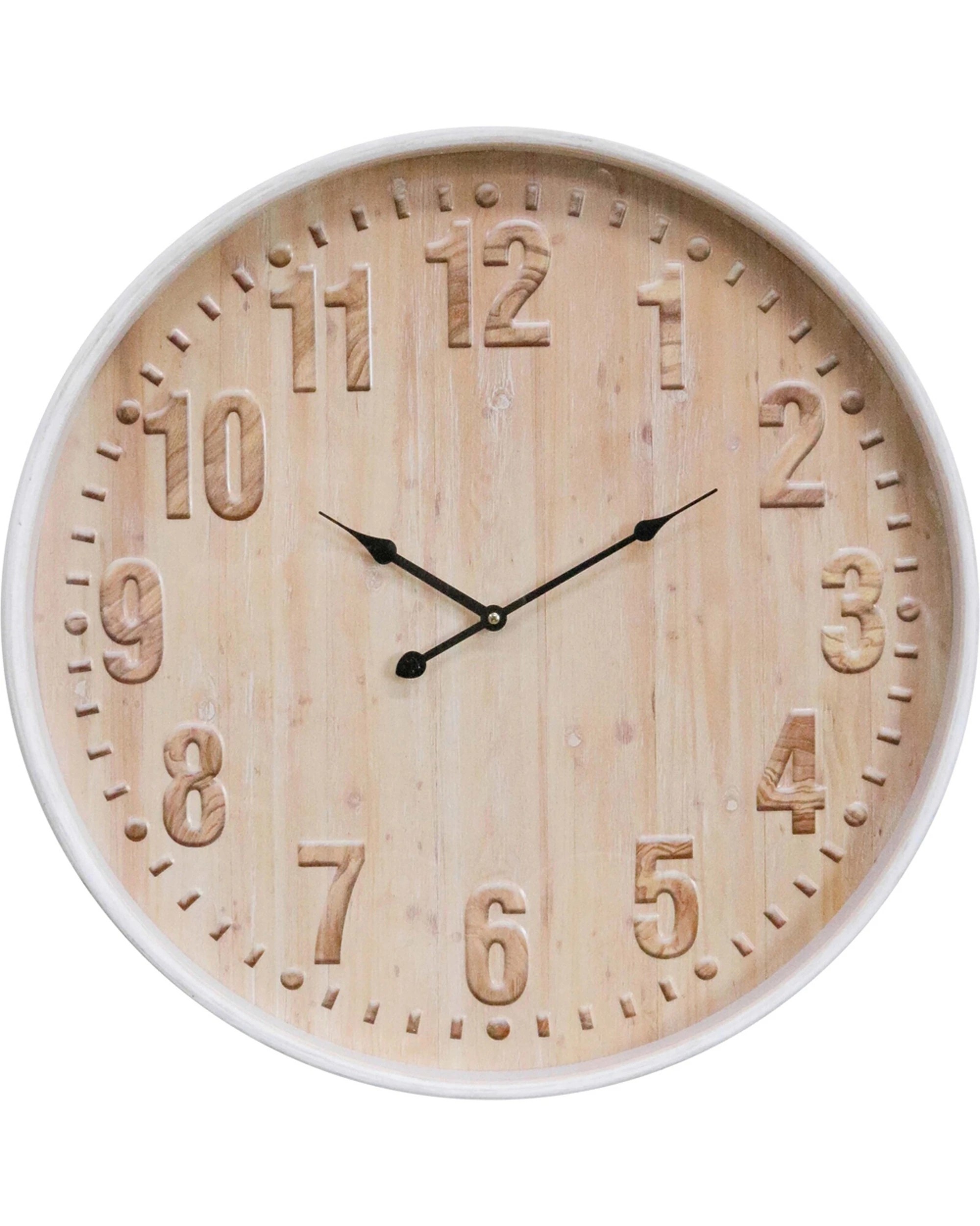 1 LVD Bayglass Hanging Wall Clock Analogue Round Decor 60cm - Multi, 1 of 1