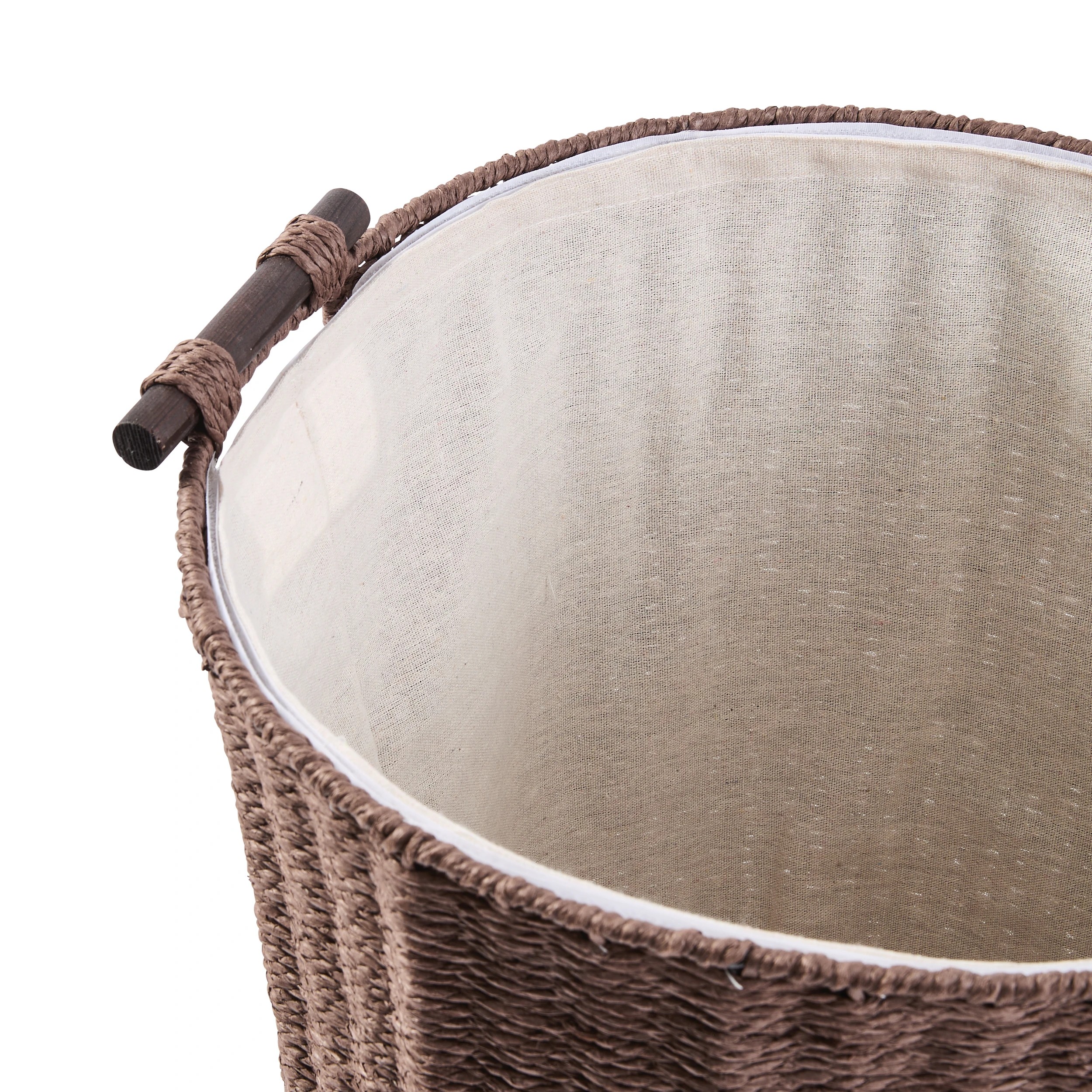 7 Paper Rope Laundry Hamper - Brown, 7 of 7