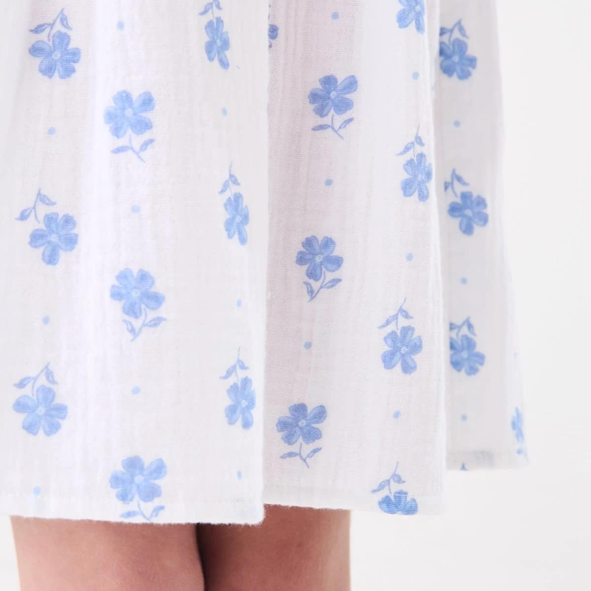 5 Woven Dress PANSY BLOOMS WHITE, 5 of 8