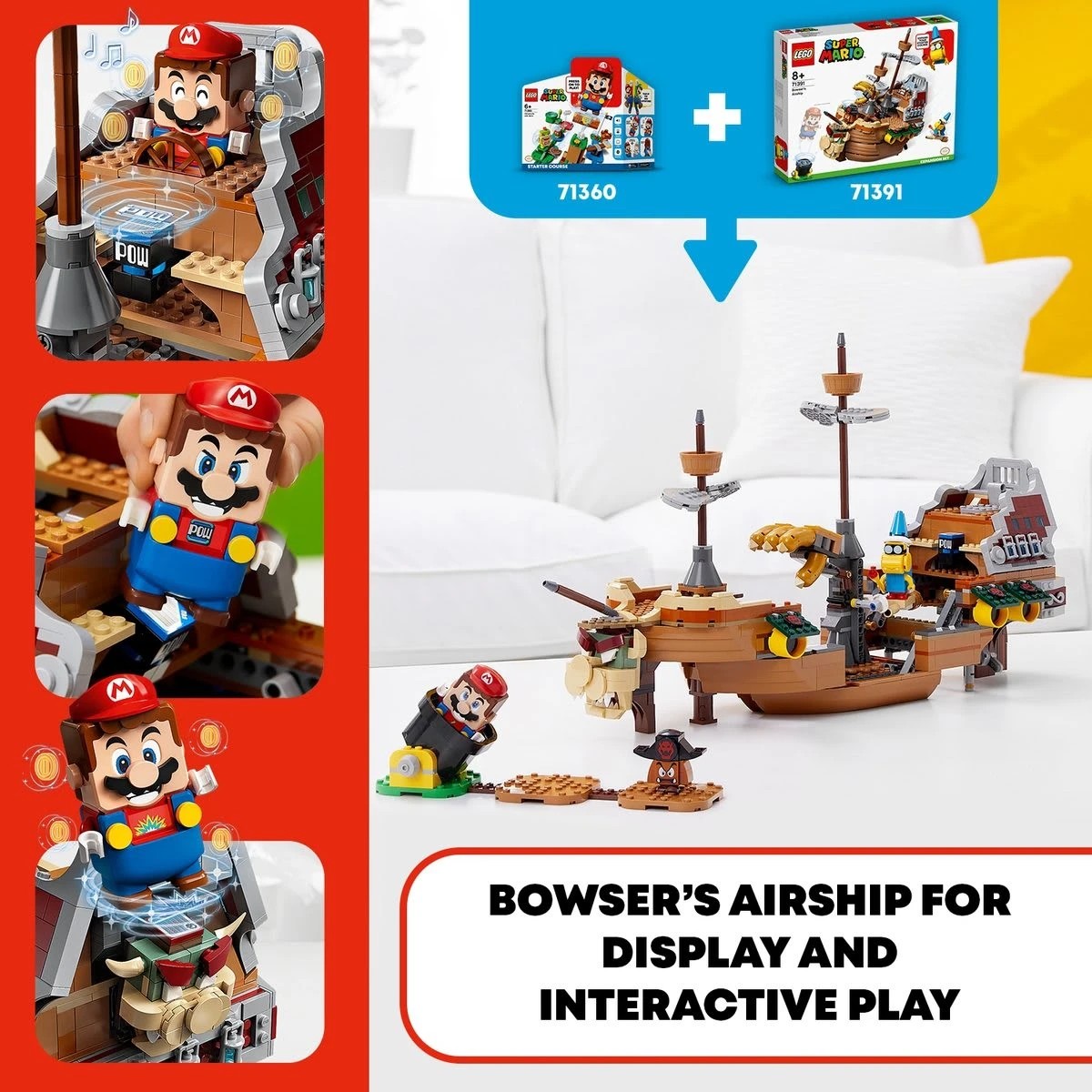 4 LEGO Super Mario Bowser’s Airship Expansion Set 71391, 4 of 10