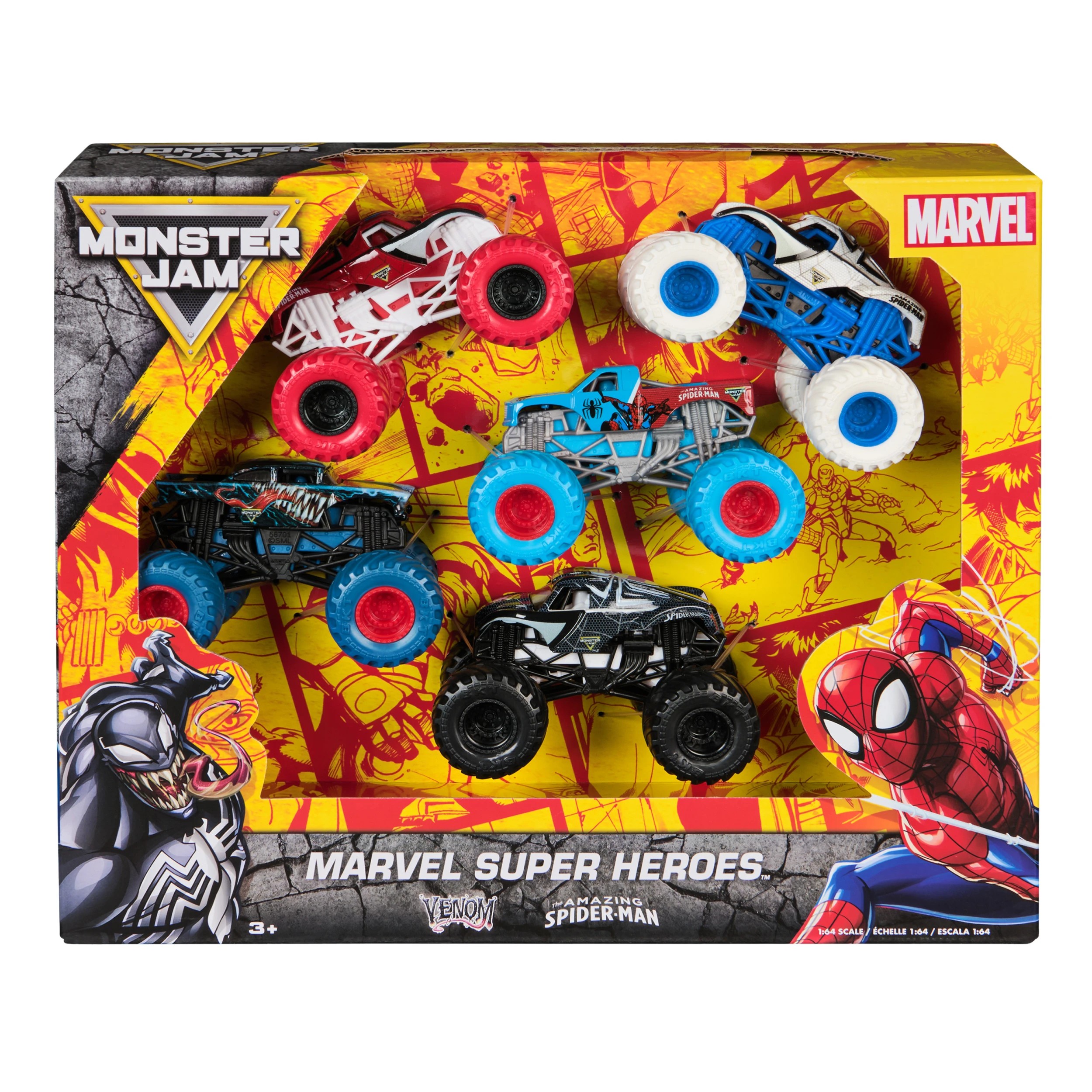 1 Monster Jam Marvel Super Heroes 5 - Pack 1:64 Scale - Multi, 1 of 8