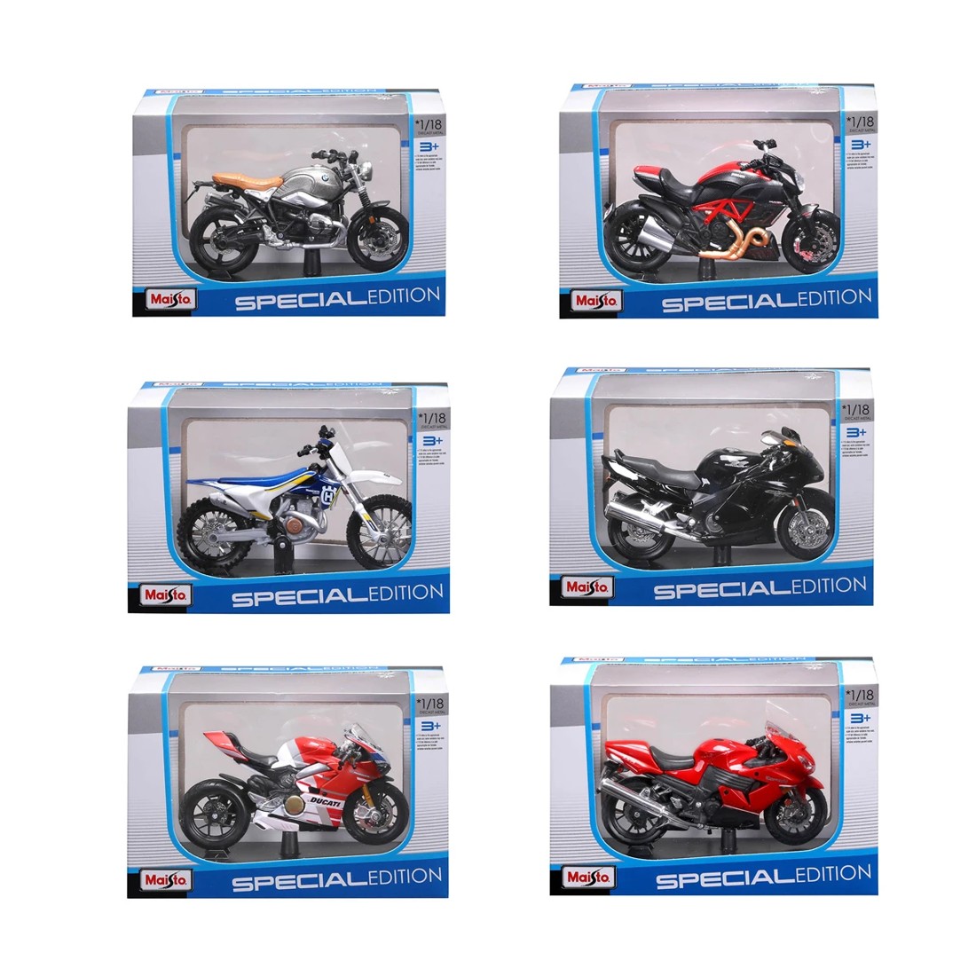 1 Maisto Special Edition 1/18 Die-cast Metal Motorbike Toy - Assorted, 1 of 9