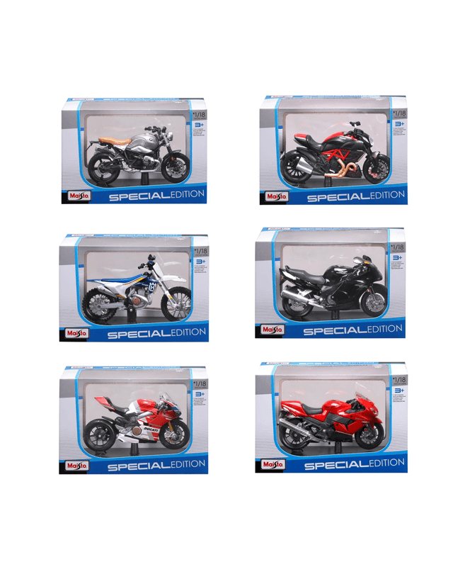 Maisto Special Edition 1/18 Die-cast Metal Motorbike Toy - Asso