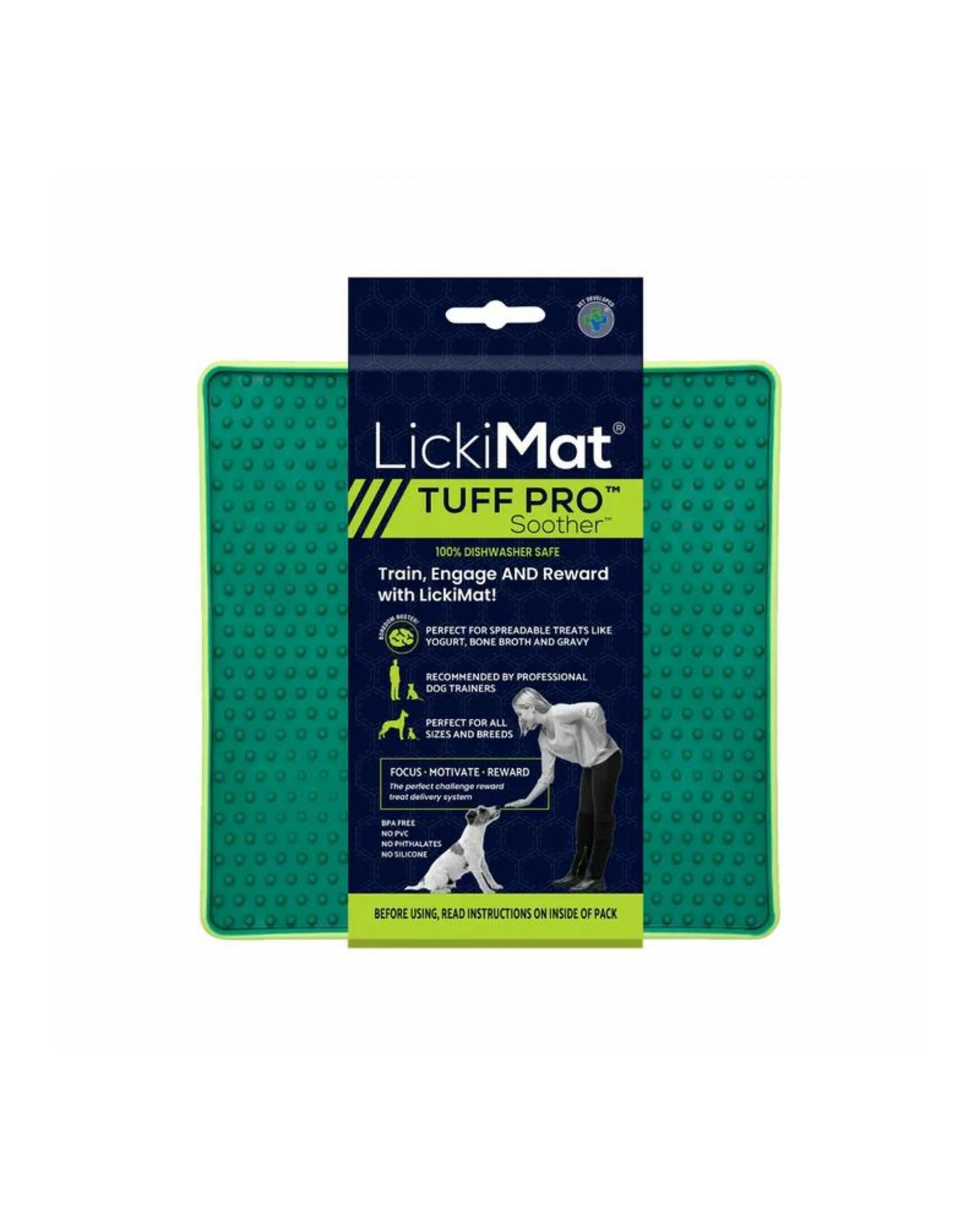 1 Lickimat Dog Feeder Pro Soother Green, 1 of 1