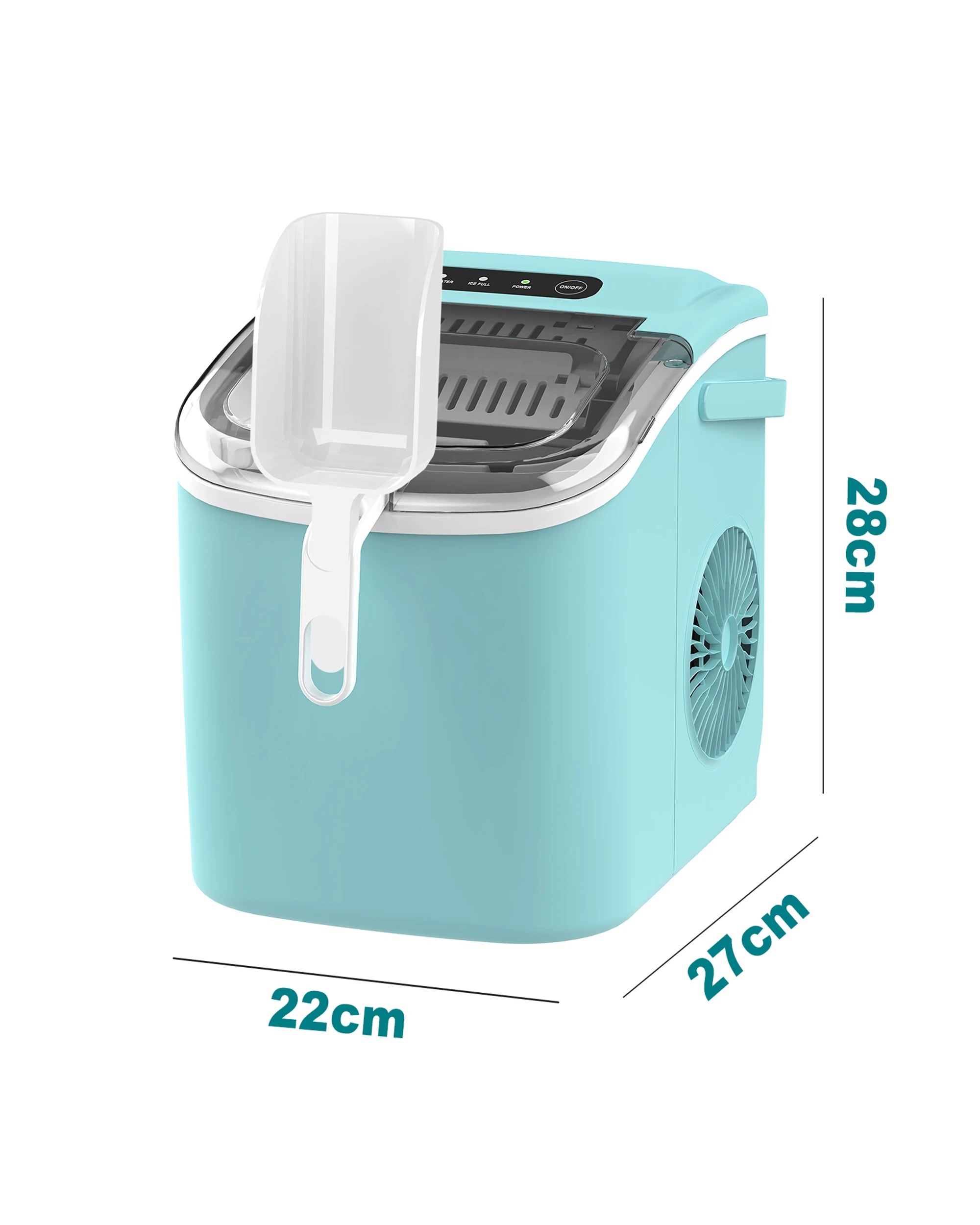 5 Advwin 12kg Ice Maker Portable Ice Cube Machine - Green, 5 of 7
