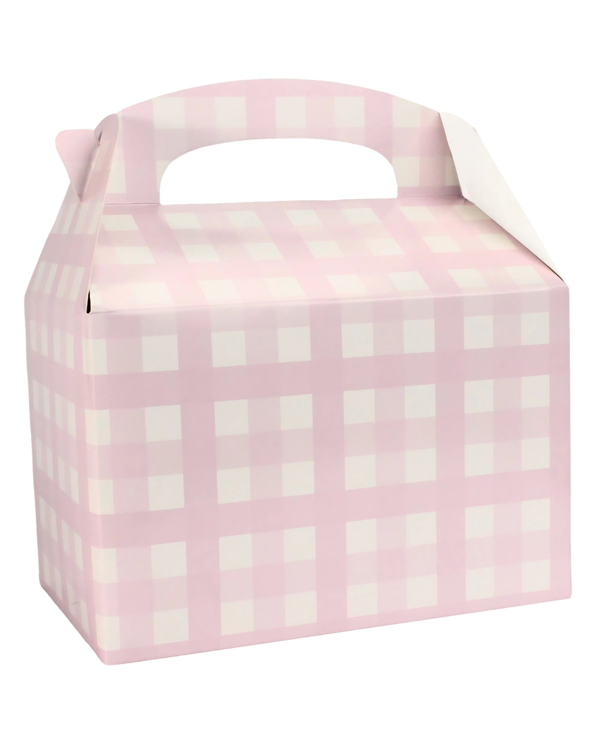 1 Amscan Inc. Pastel Pink Gingham Lolly Treat Boxes Pack of 4 - Pink, 1 of 3