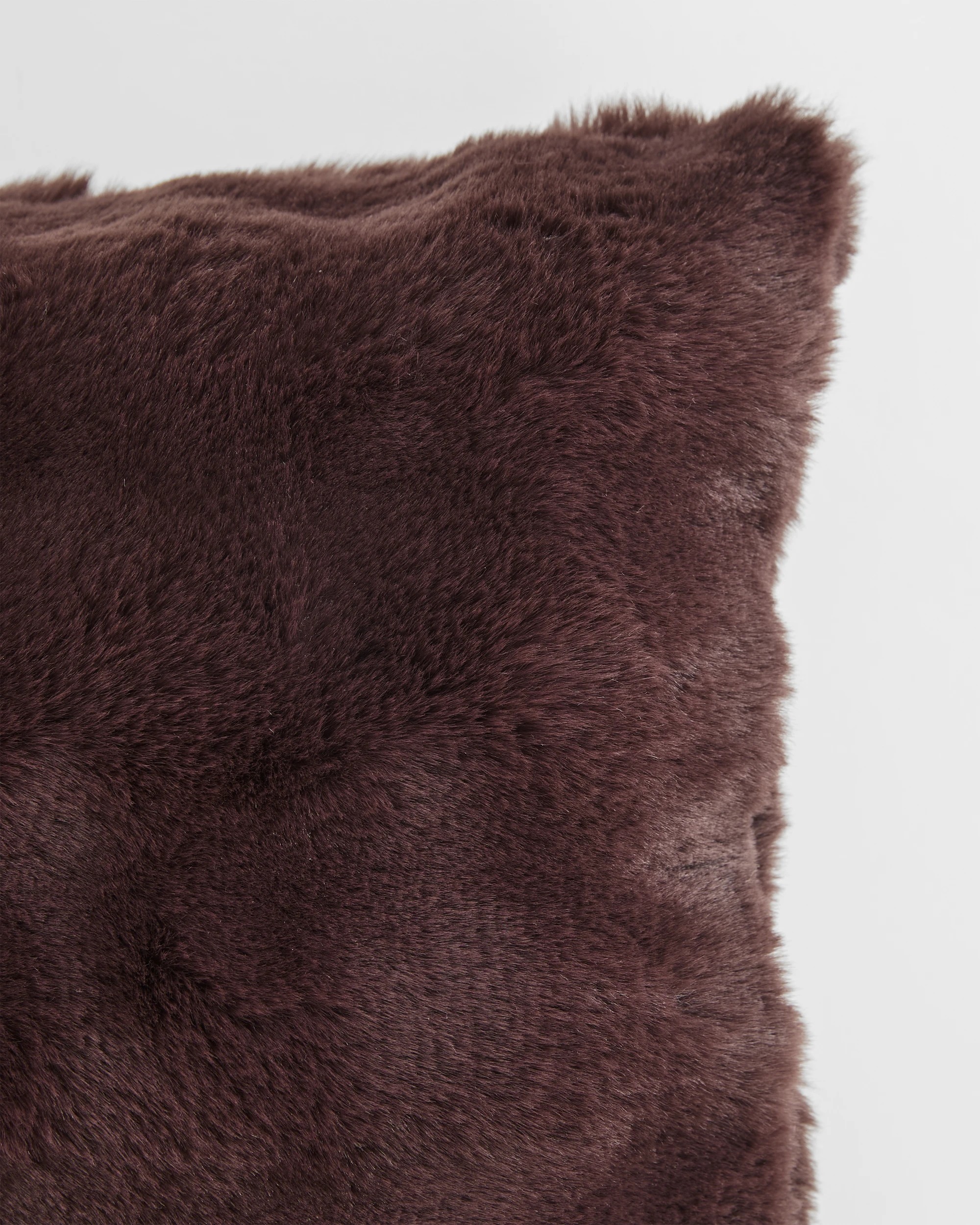 2 Target Ella Faux Fur Cushion - Brown, 2 of 2