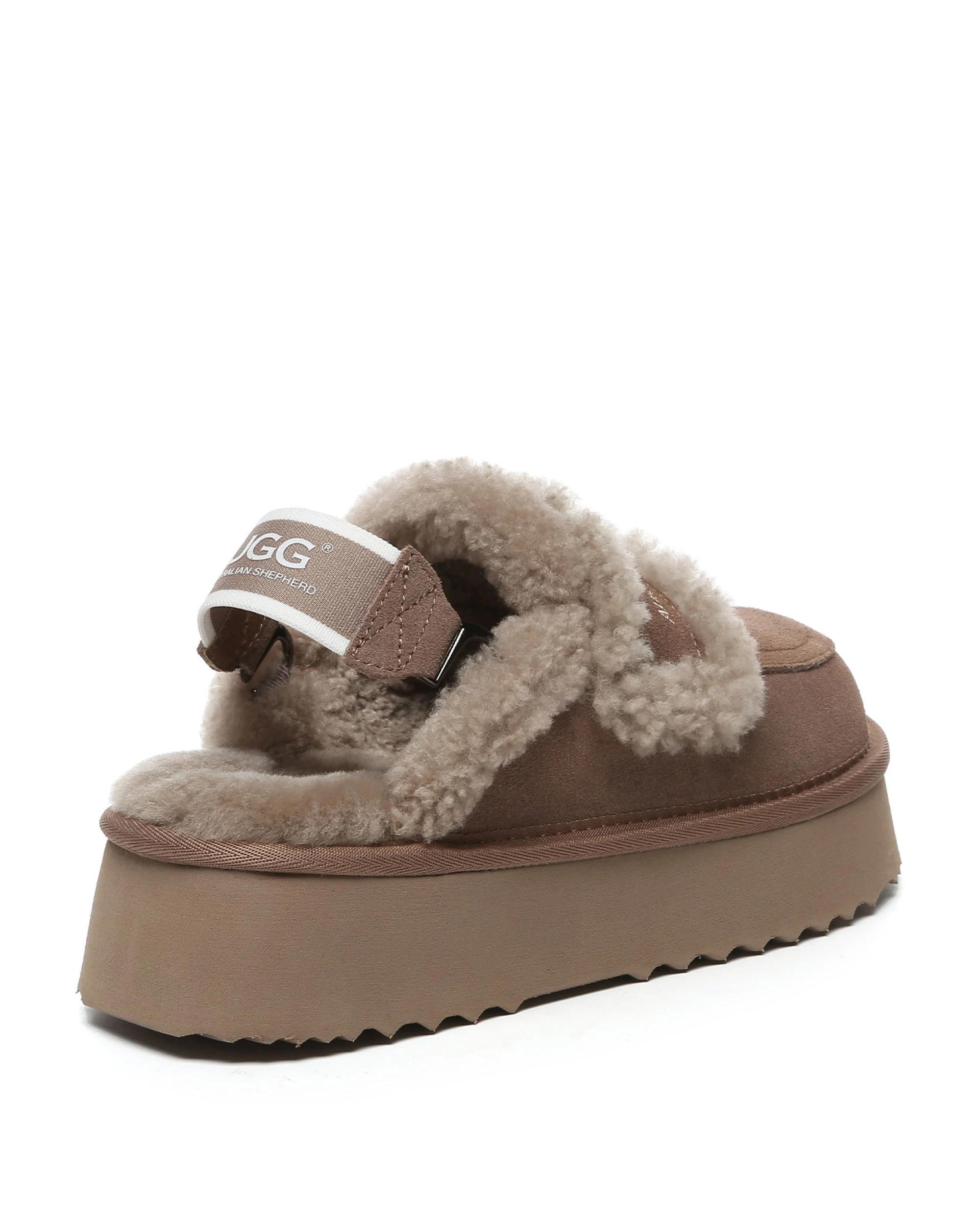 3 Australian Shepherd UGG Womens Rilee Platform BROWN, 3 of 5