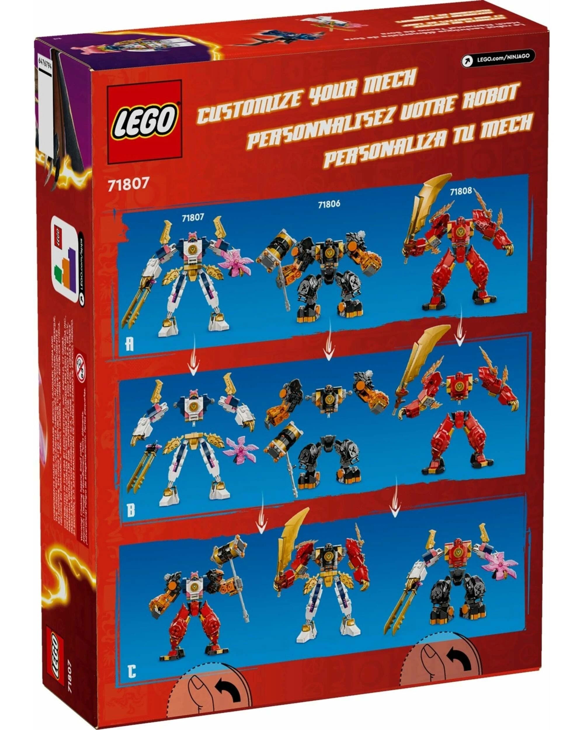 3 LEGO Ninjago 71807 Sora's Elemental Tech Mech, 3 of 5