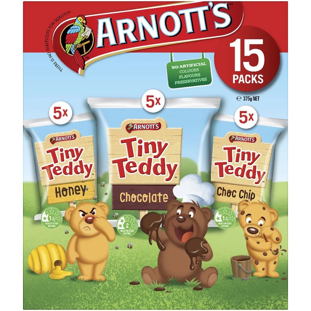 2 Arnott's Tiny Teddies 15 Pack, 2 of 5
