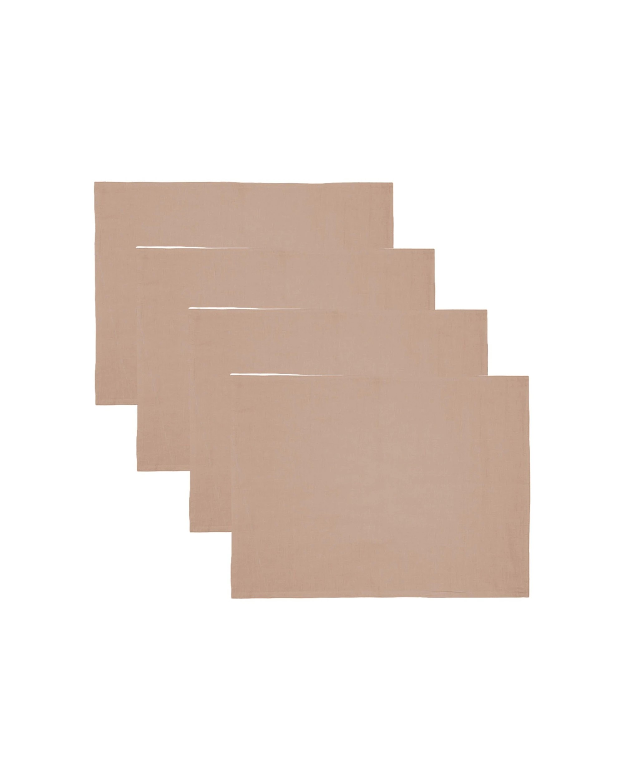 1 Bambury Tableware/Dinnerware Linen Placemat Tea Rose Home Decor 4PK 33x45cm - Pink, 1 of 1