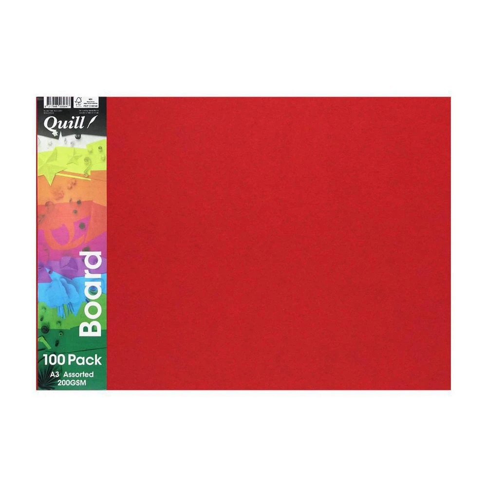 2 Quill A3 200gsm School Board Assorted 100 Pack, 2 of 2