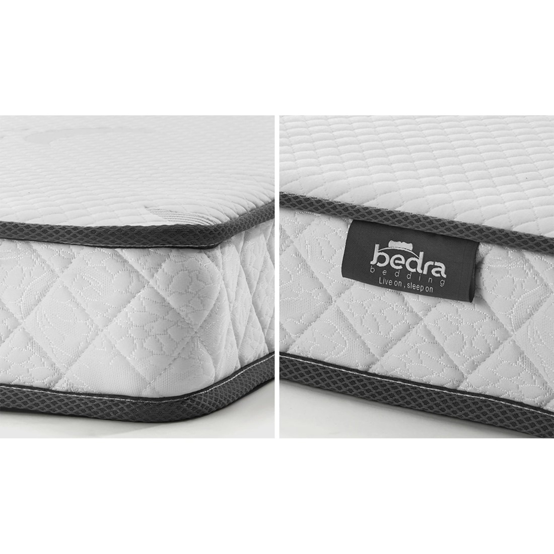 6 Bedra Bedding Single Mattress Tight Top Bed Bonnell Spring Foam 13cm
 - White, 6 of 10
