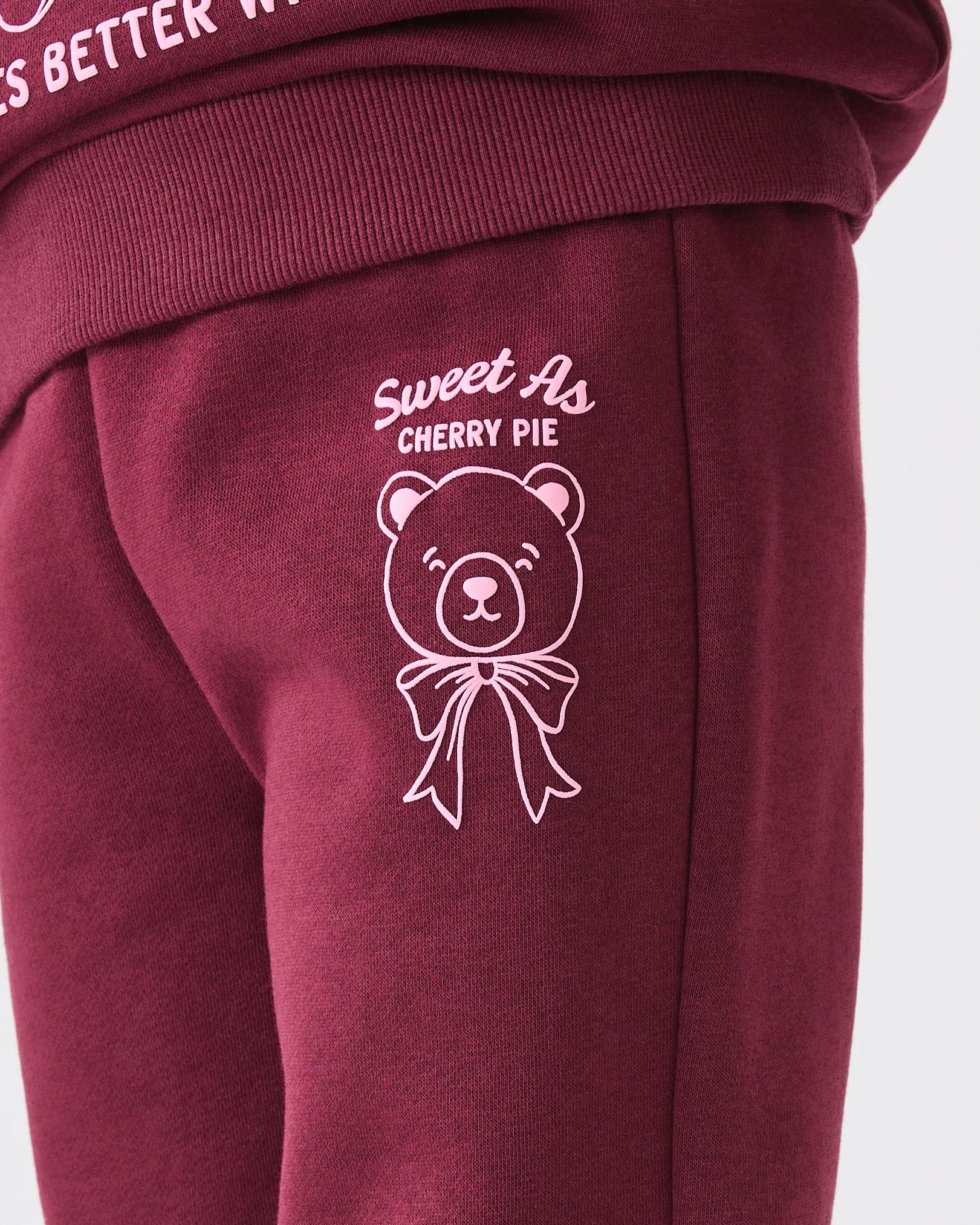 3 Print Trackpants Red Teddy, 3 of 5