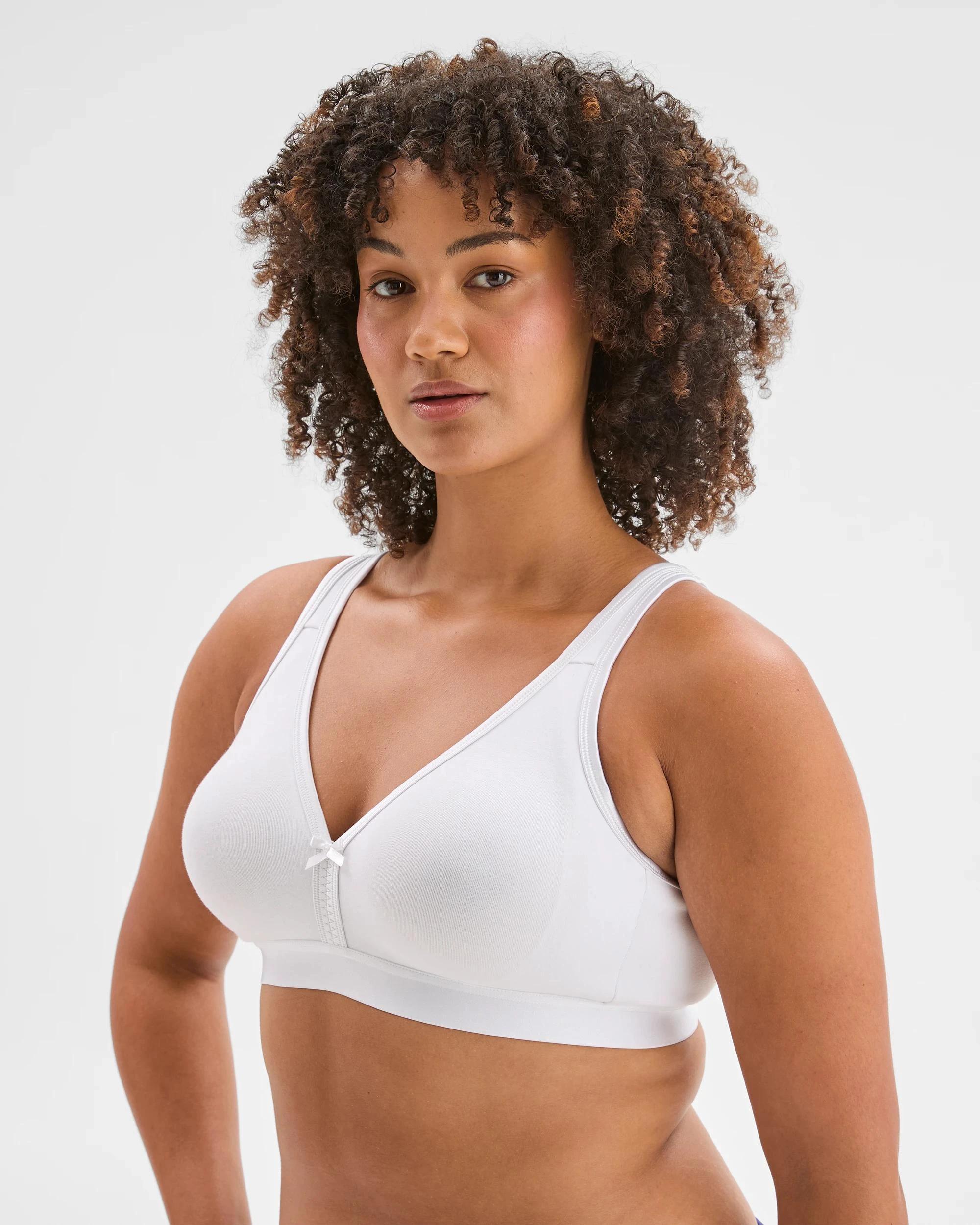 7 Target Woman Plus Size Lucy Australian Cotton Blend Moulded Wirefree Bra WHITE, 7 of 8