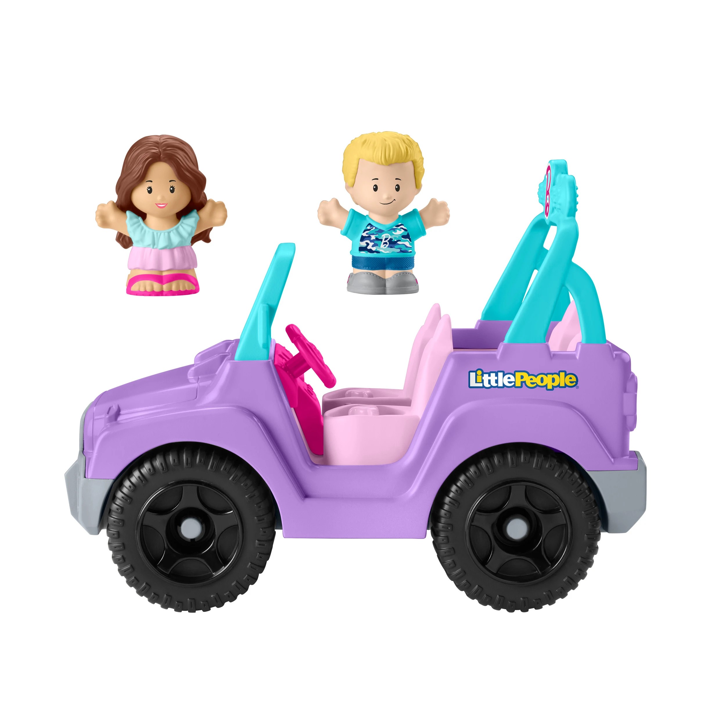 5 Fisher-Price Barbie Little People Beach Cruiser Toy Car, 5 of 6