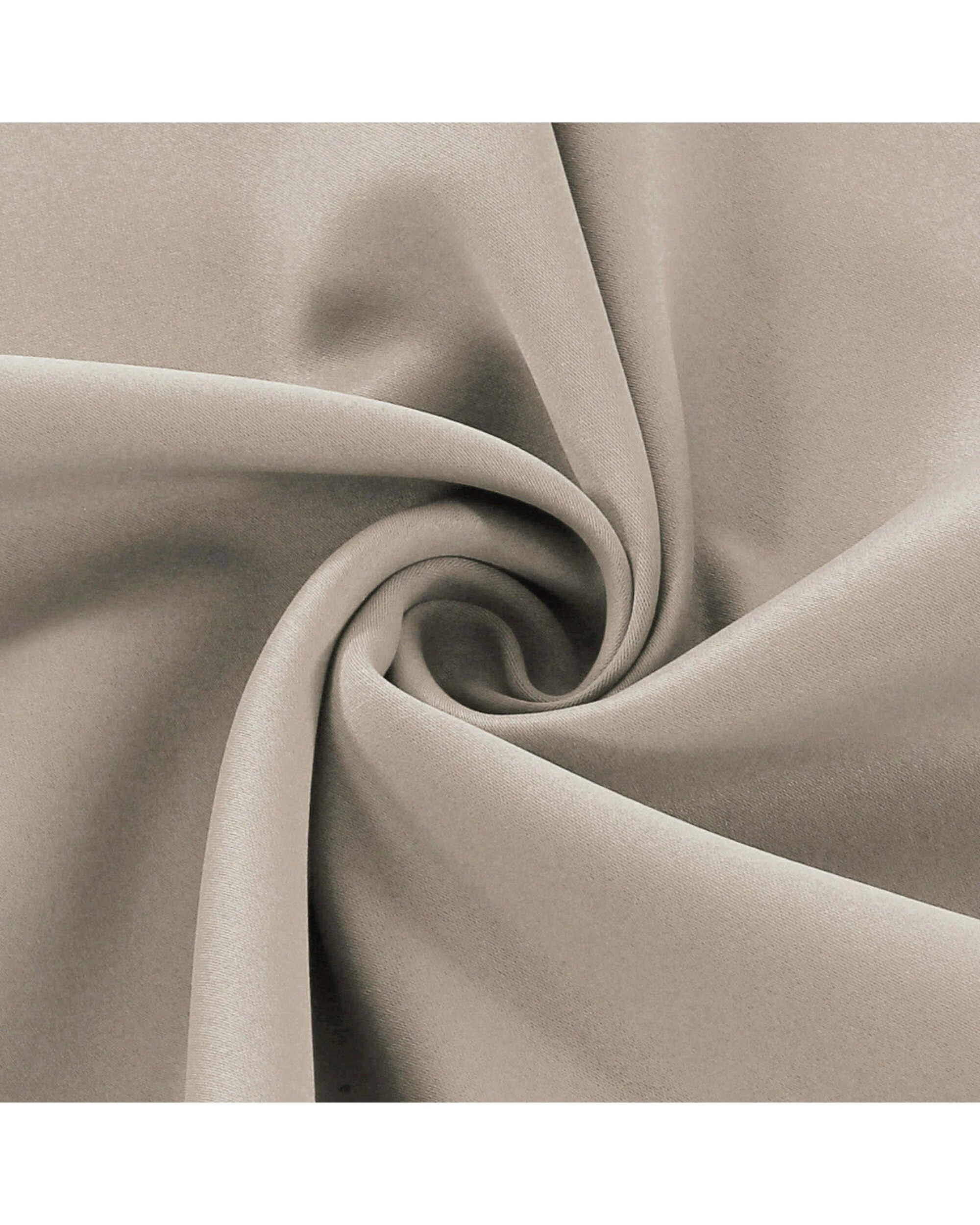 4 Smarcute Blockout Grommet Curtain with Black Liner Backing - 2X 132x160cm - Natural, 4 of 4