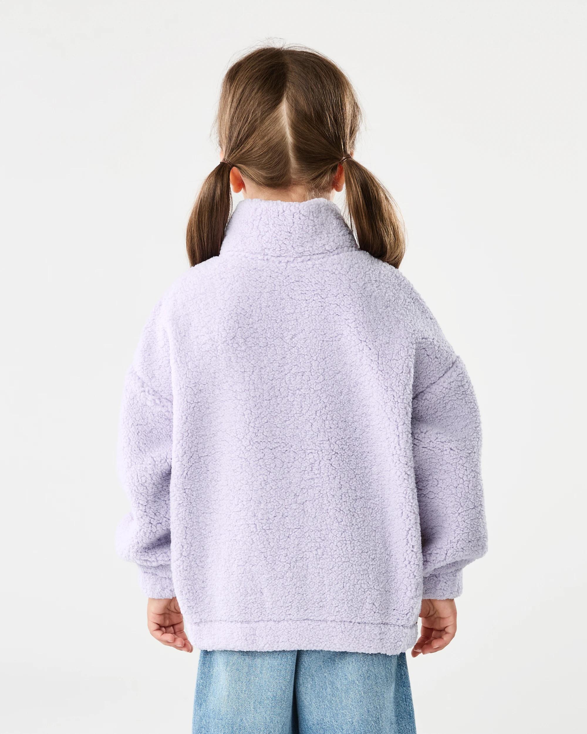 2 Quarter Zip Teddy Fleece Sweatshirt Mlti Badge, 2 of 8