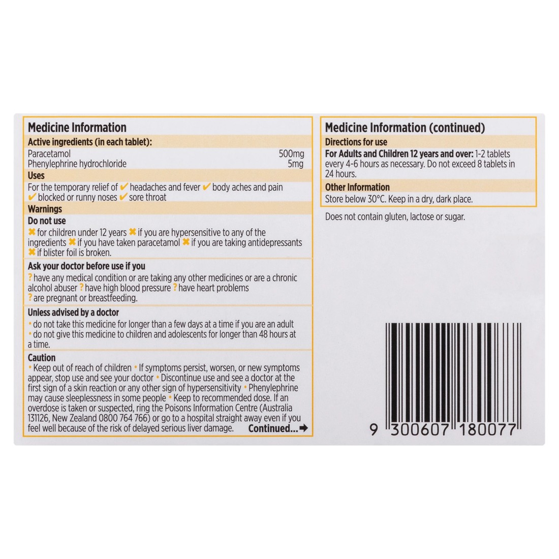 3 10 Pack Codral Cold & Flu Tablets, 3 of 4