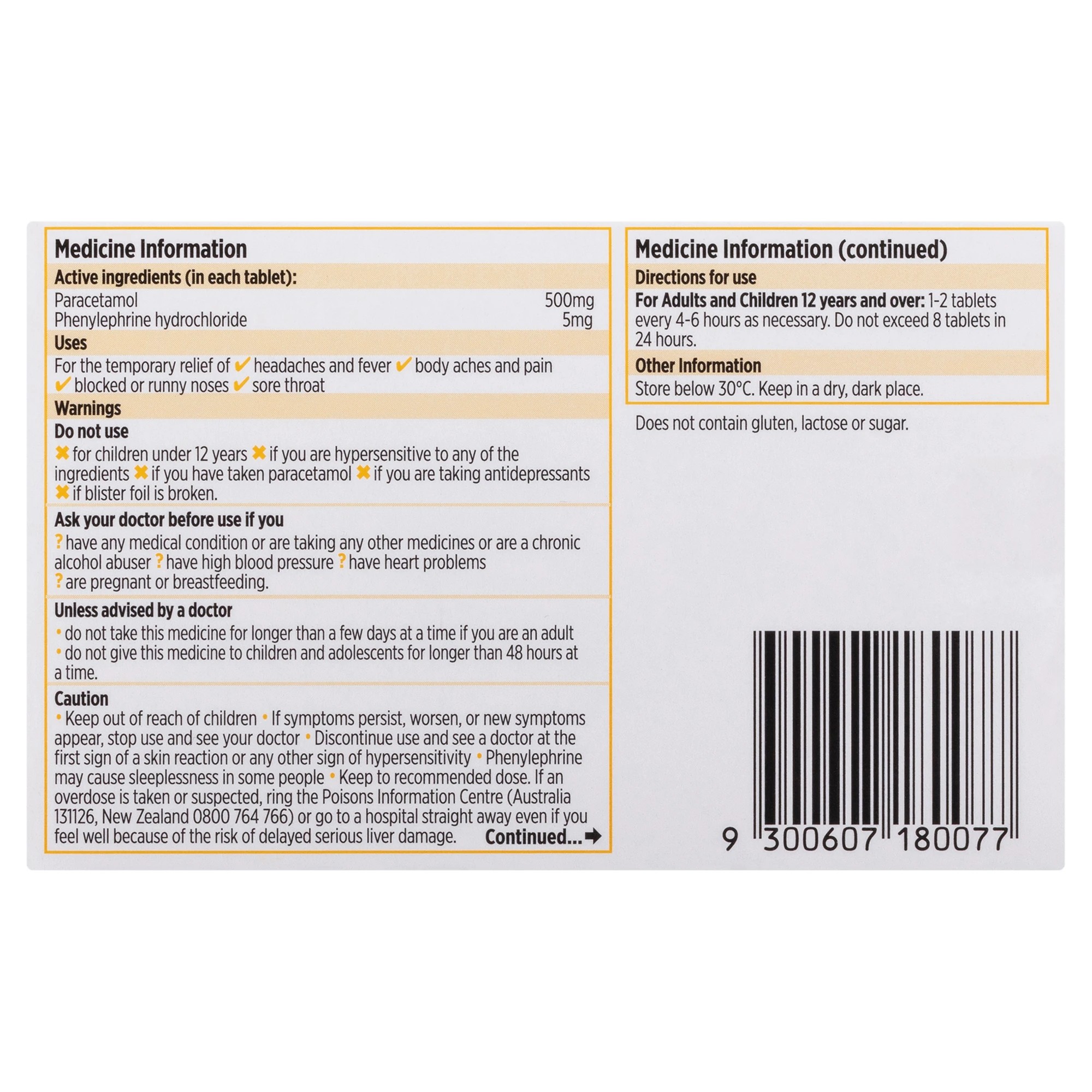 3 10 Pack Codral Cold & Flu Tablets, 3 of 4