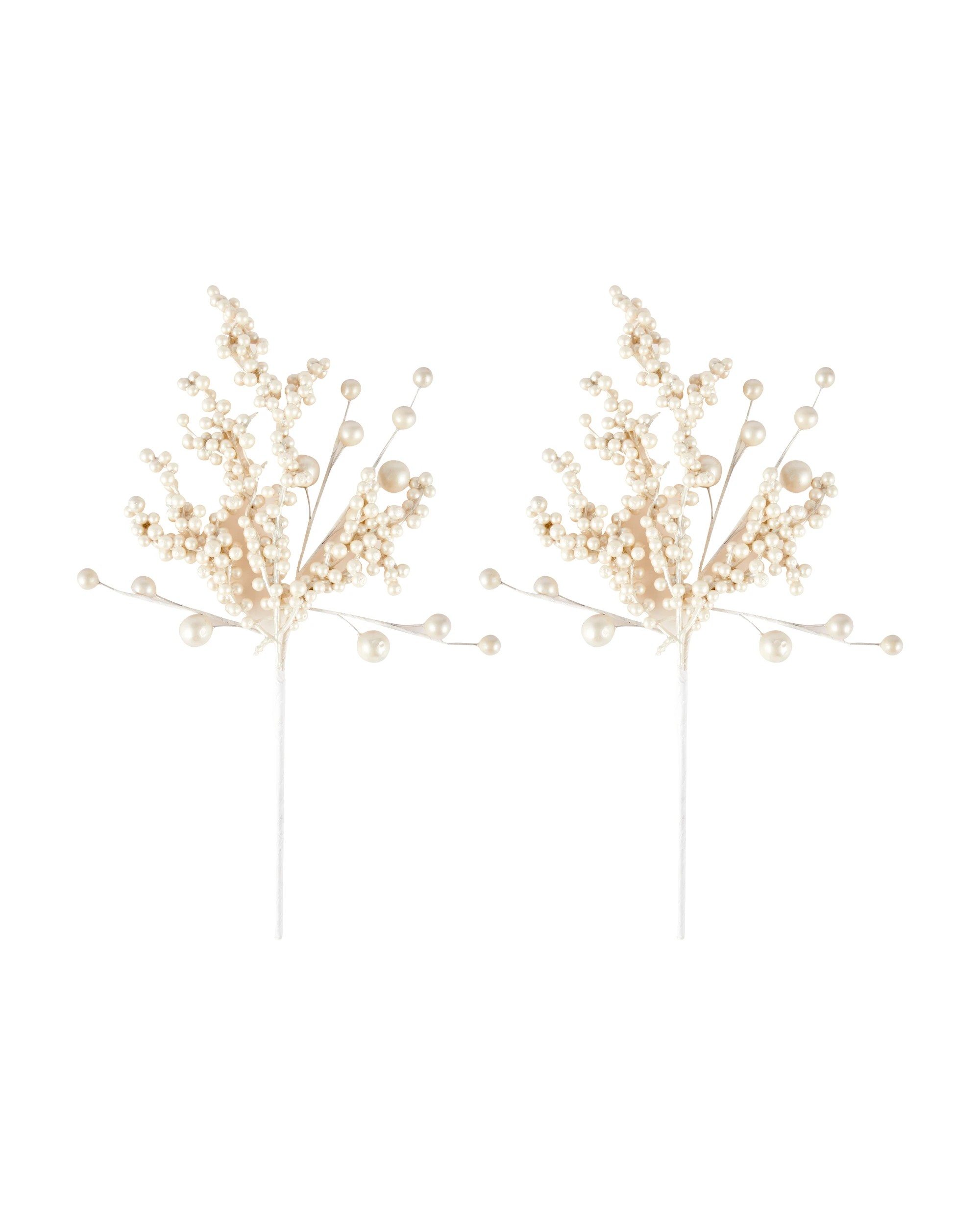 1 2 Pack Pearl Look Tree Picks, 1 of 3