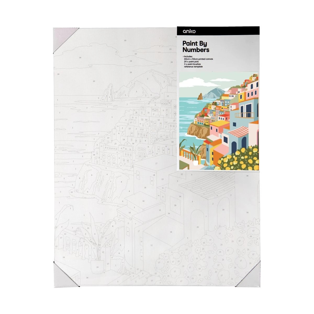 1 Paint By Numbers - Positano, 1 of 4