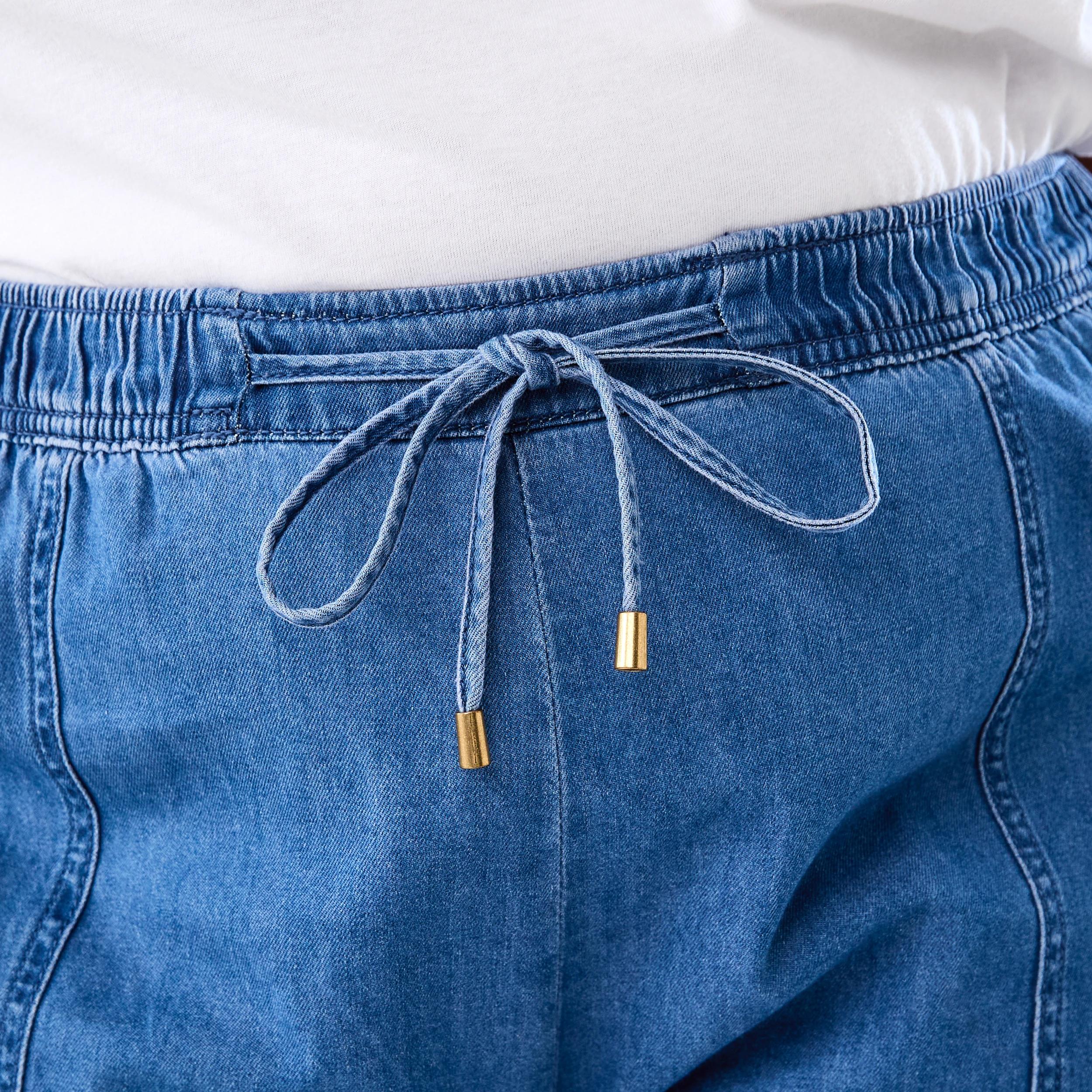 5 Curve Chambray Shorts Mid Wash, 5 of 7