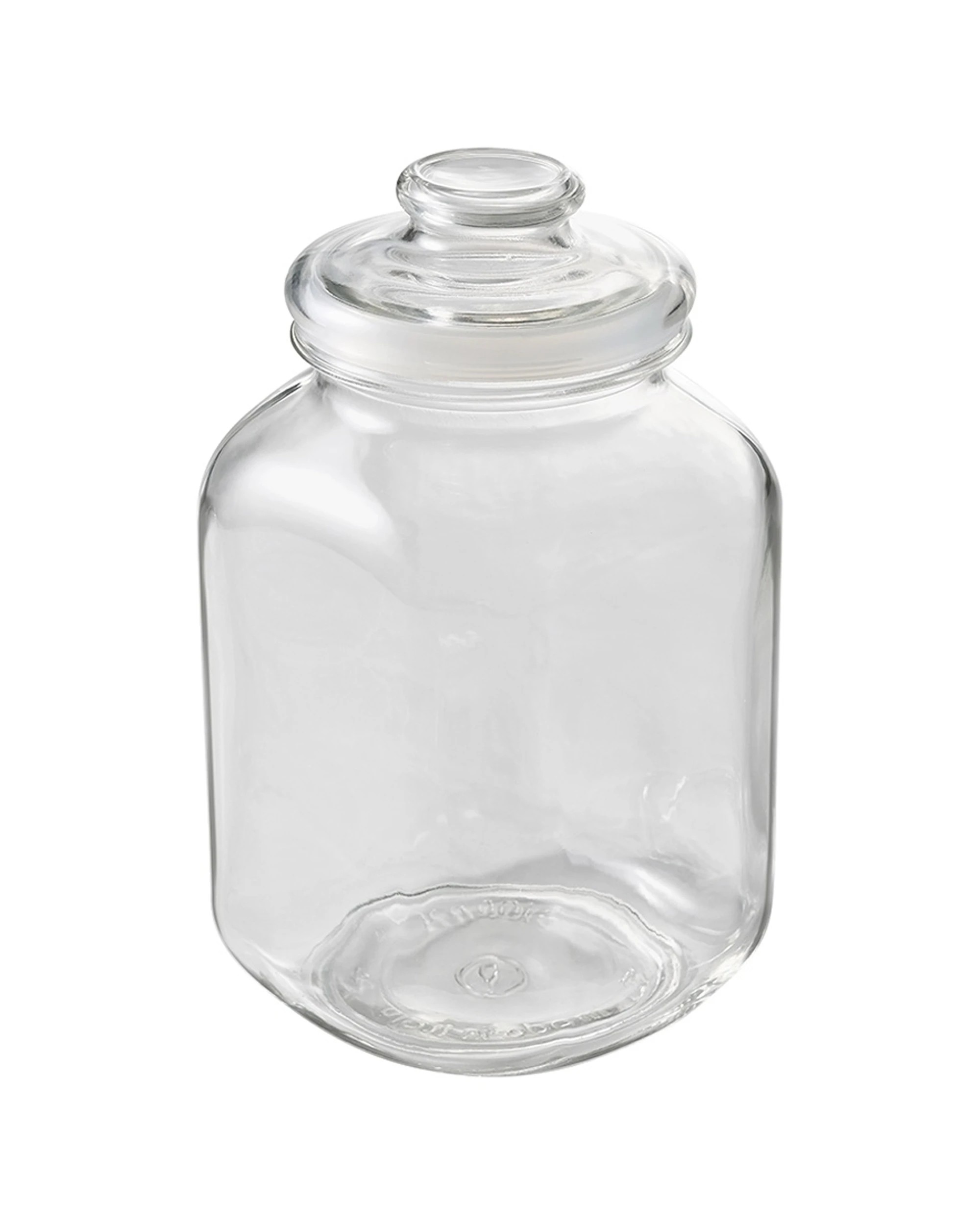 1 Ecology Riserva Square Kitchen Pantry Jar With Airtight Lid 3.1L - Natural, 1 of 2