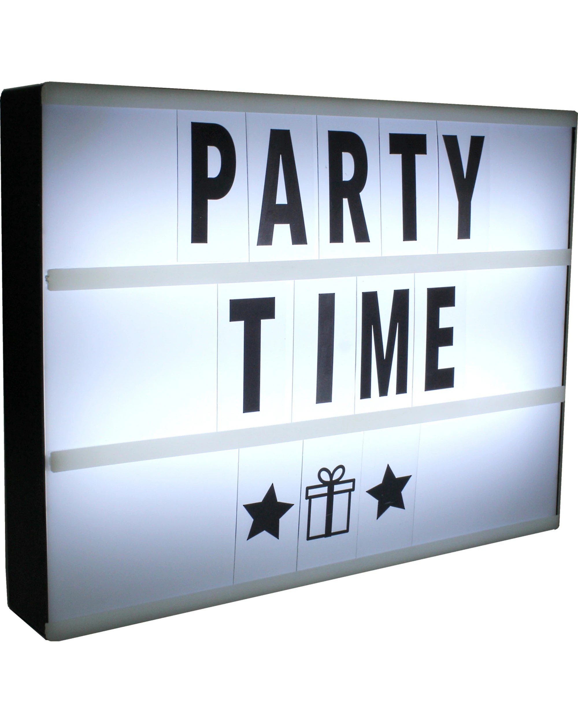 3 Partyrama LED Lightbox with Coloured Letters, Numbers & Symbols, 3 of 3