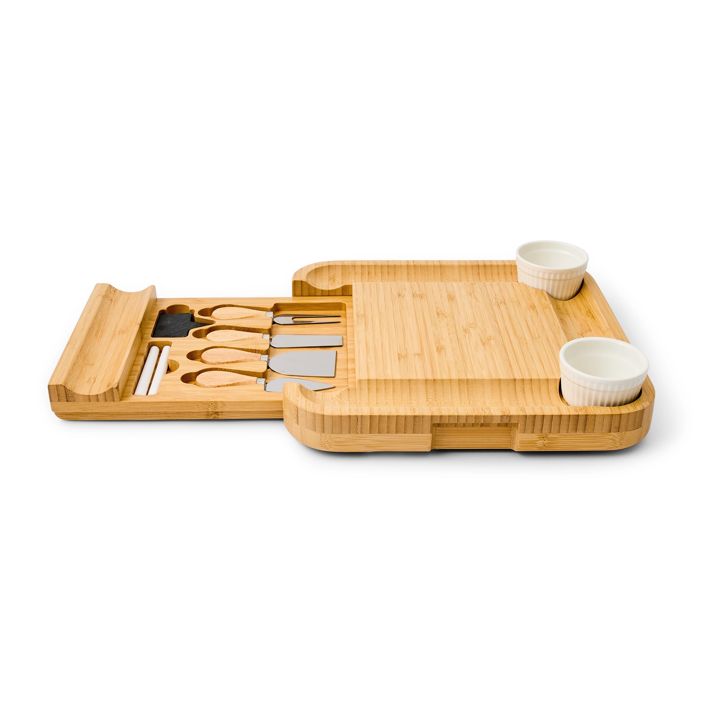 7 Cheese Board with Knives Set and Carry Handle, 7 of 10